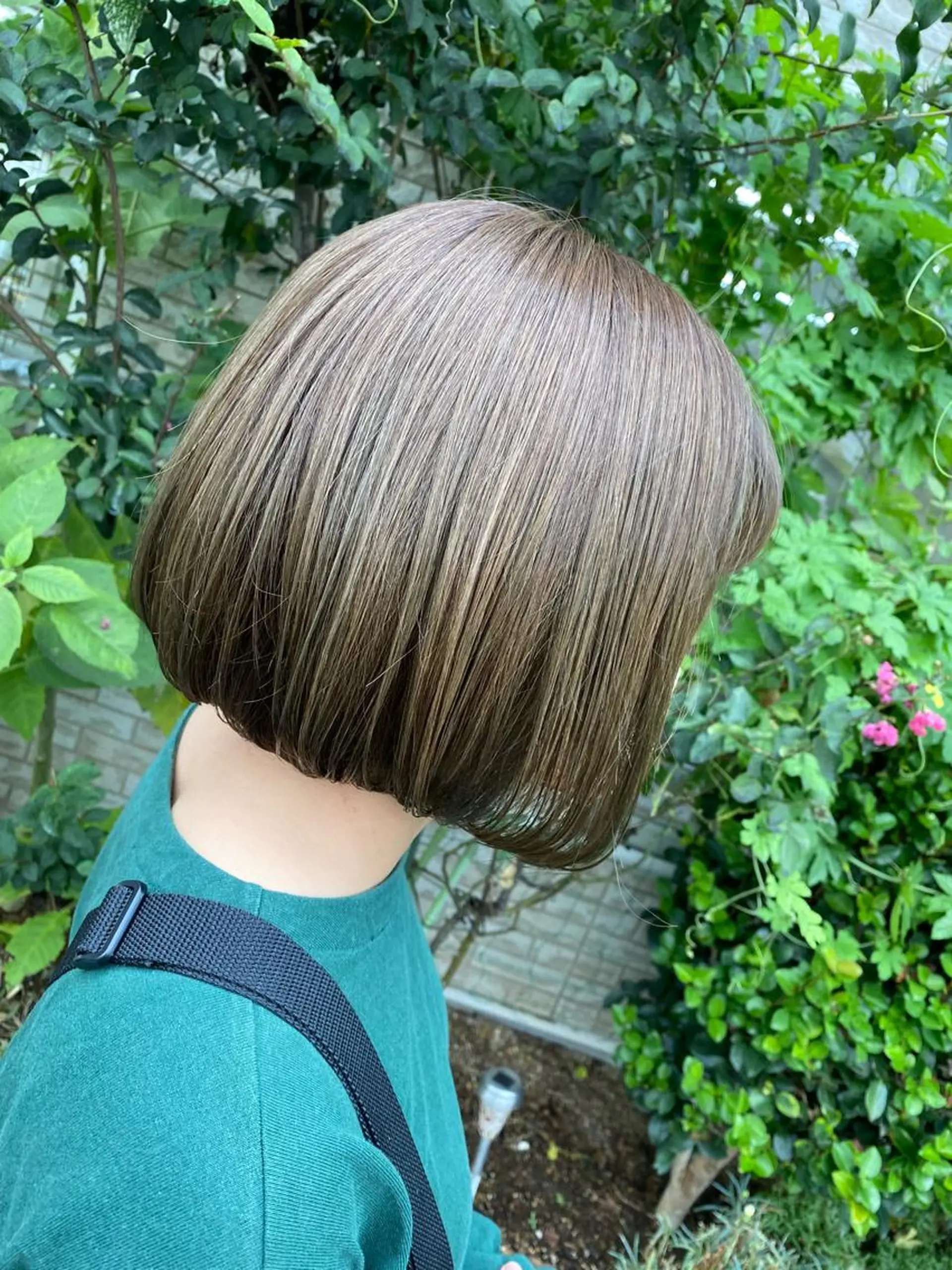 ショート ボブ ヘアカラー トリートメント 永沼 真依のヘアスタイル