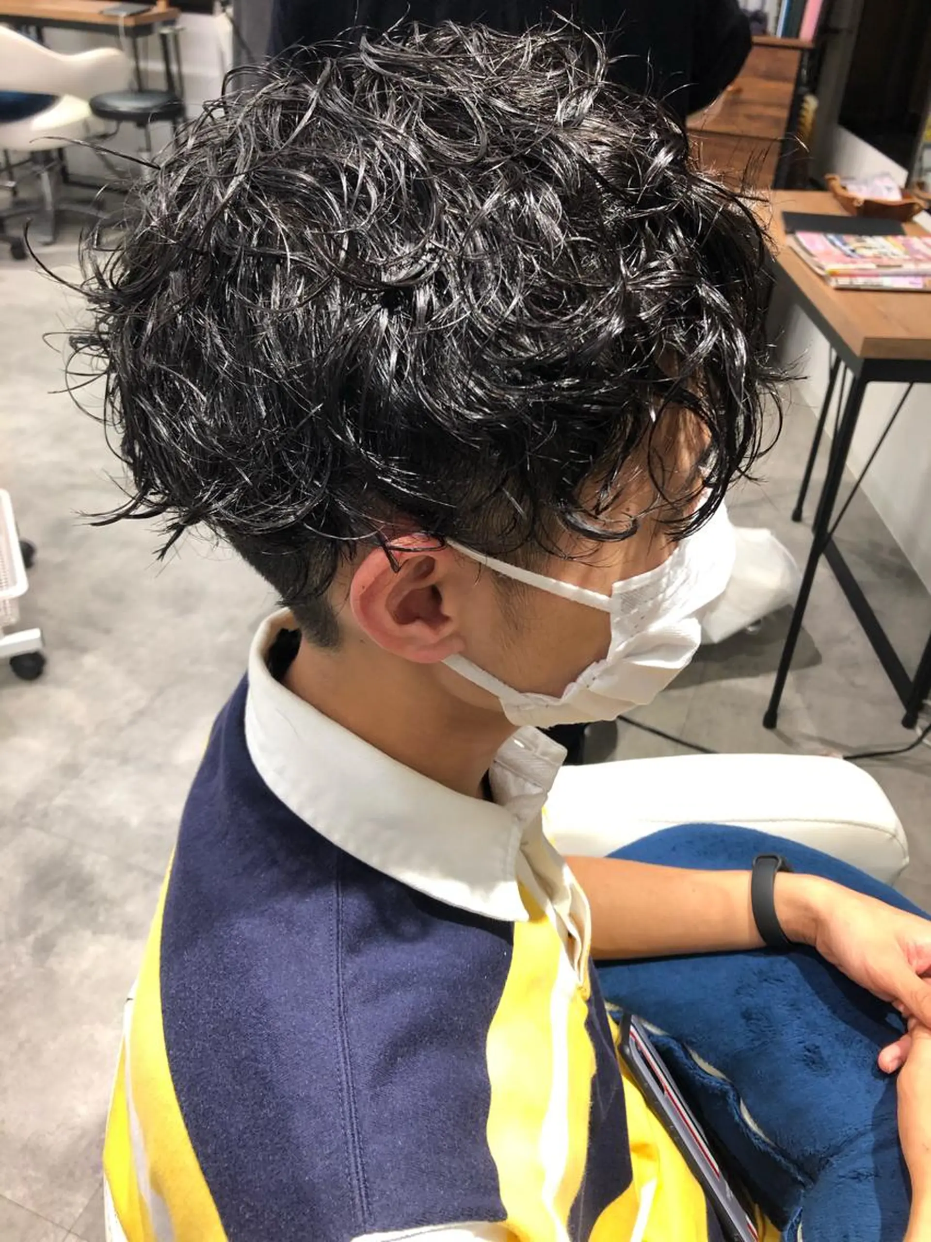 パーマ メンズ マッシュ メンズパーマ スパイラルパーマ カット パーマ トリートメント Noy所属・Noyヨシモト ヒロトのヘアスタイル