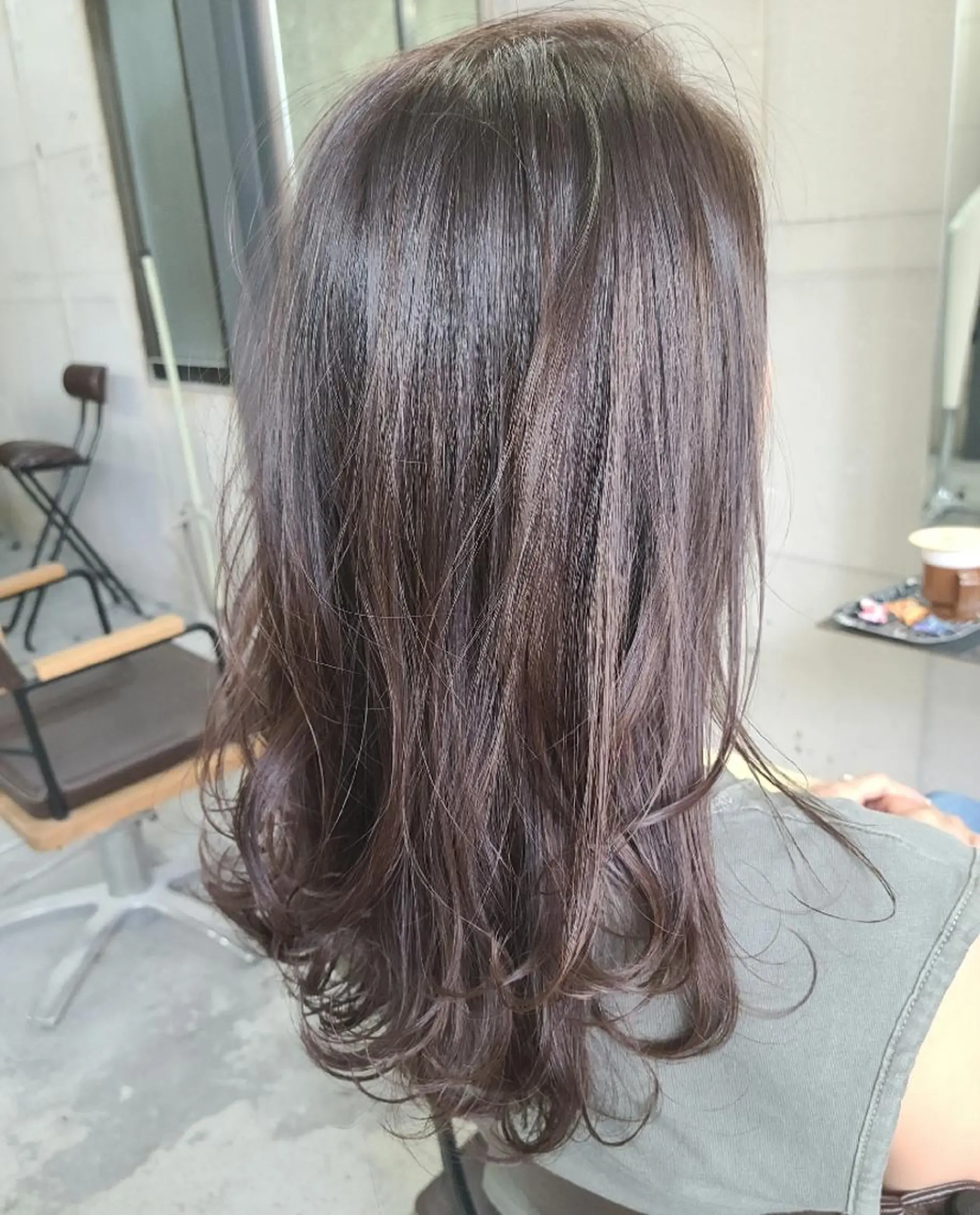 セミロング カラー ヘアアレンジ ブラウンカラー グレージュ レイヤーカット カット ヘアカラー トリートメント terra✂️川嶋 大輔のヘアスタイル