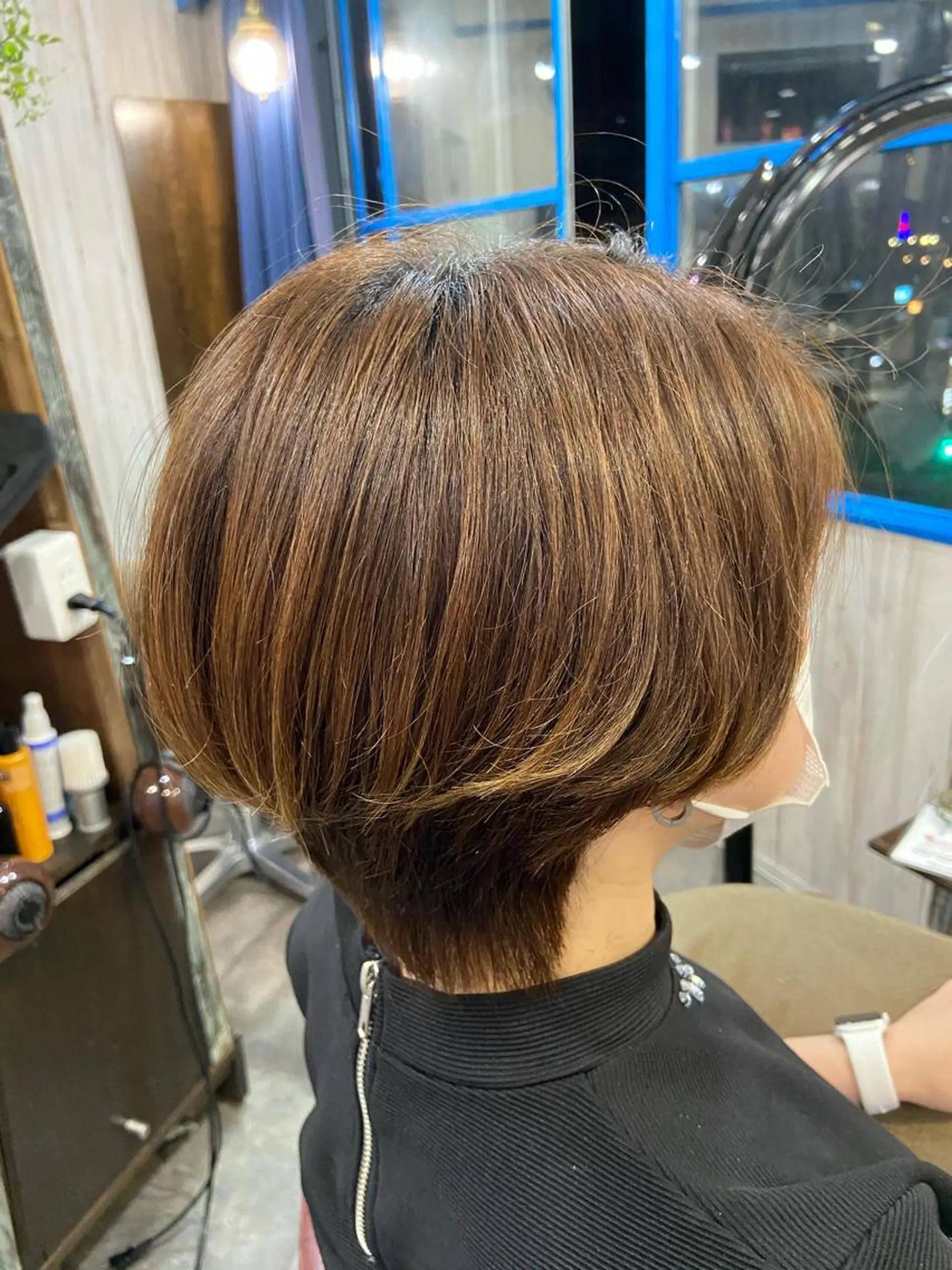 ショート カットパーマ✂️ 小坂田玲亜のヘアスタイル