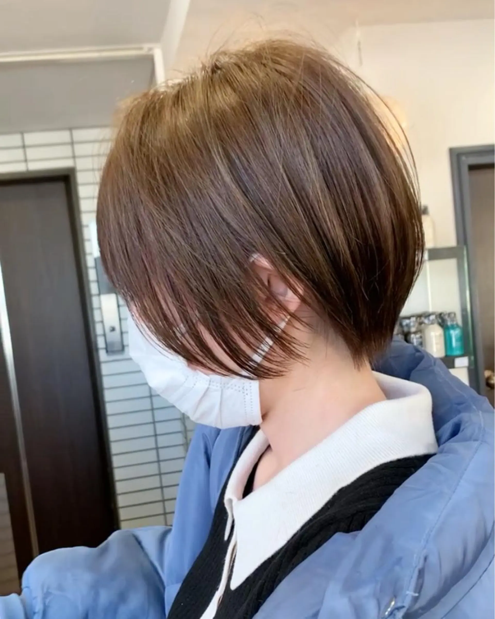 ショート 縮毛矯正/ショート/ レイヤー/畑中正敏のヘアスタイル