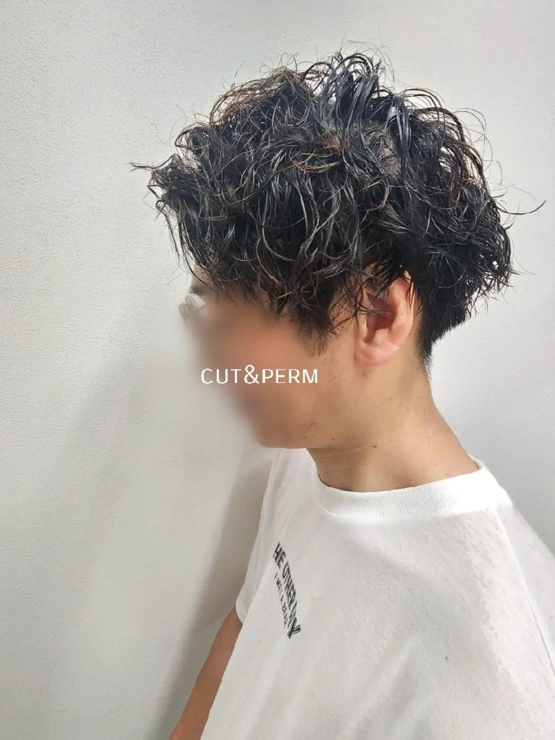 ショート パーマ メンズ Earth八幡西店 momoのヘアスタイル