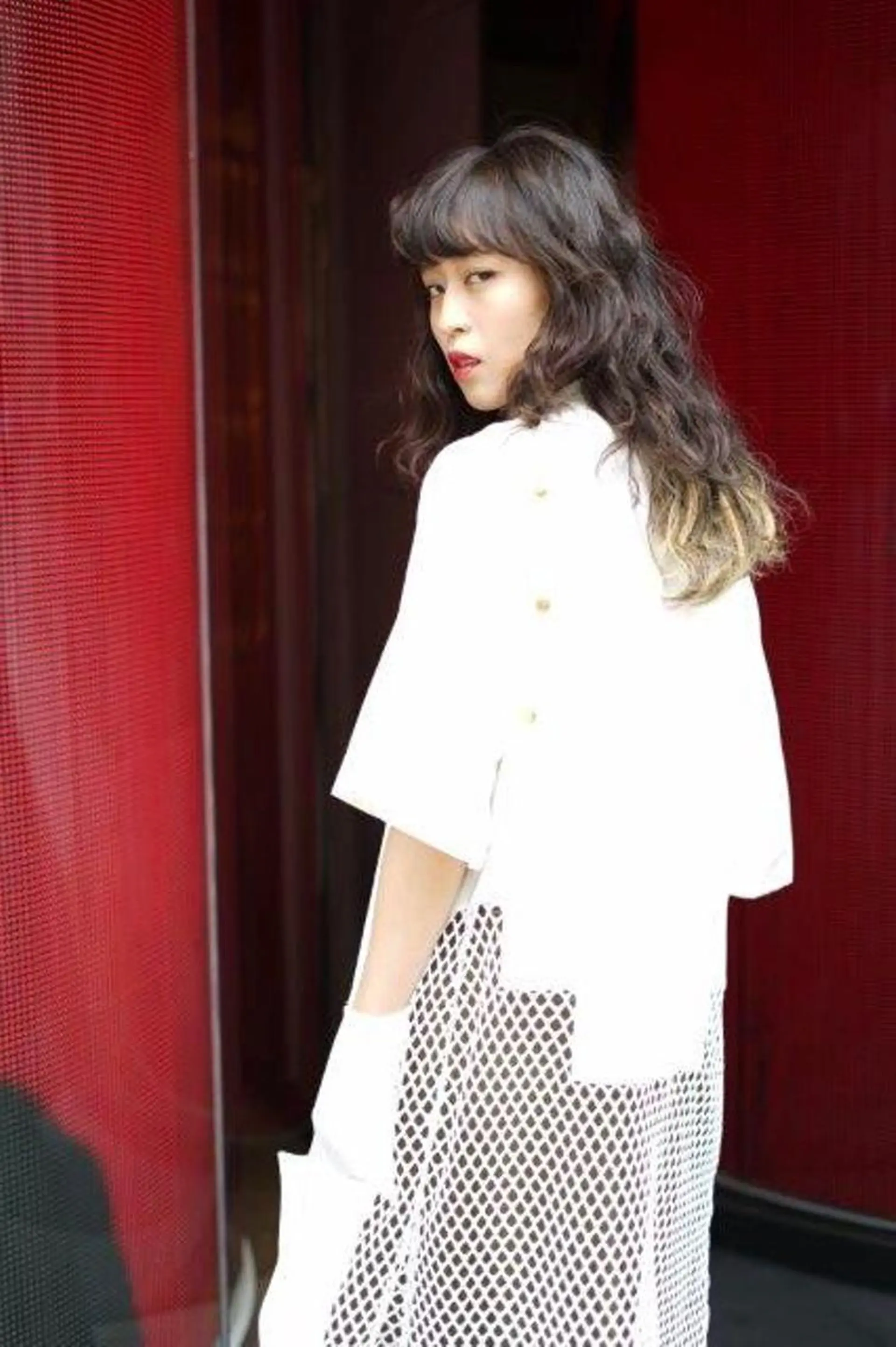 セミロング 江崎 わか子のヘアスタイル