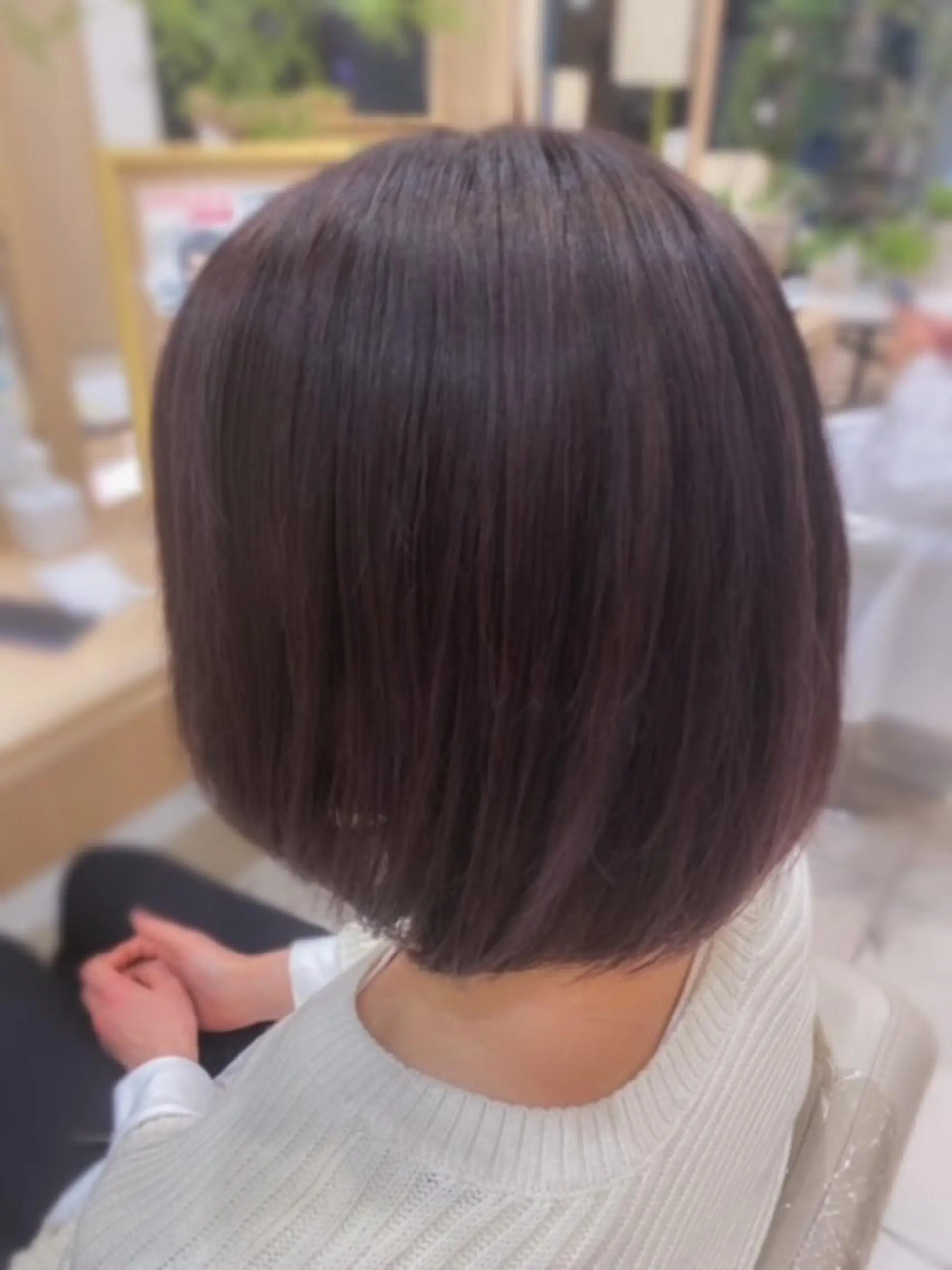 ミディアム ハイライト ヘアカラー 森 瑠海のヘアスタイル