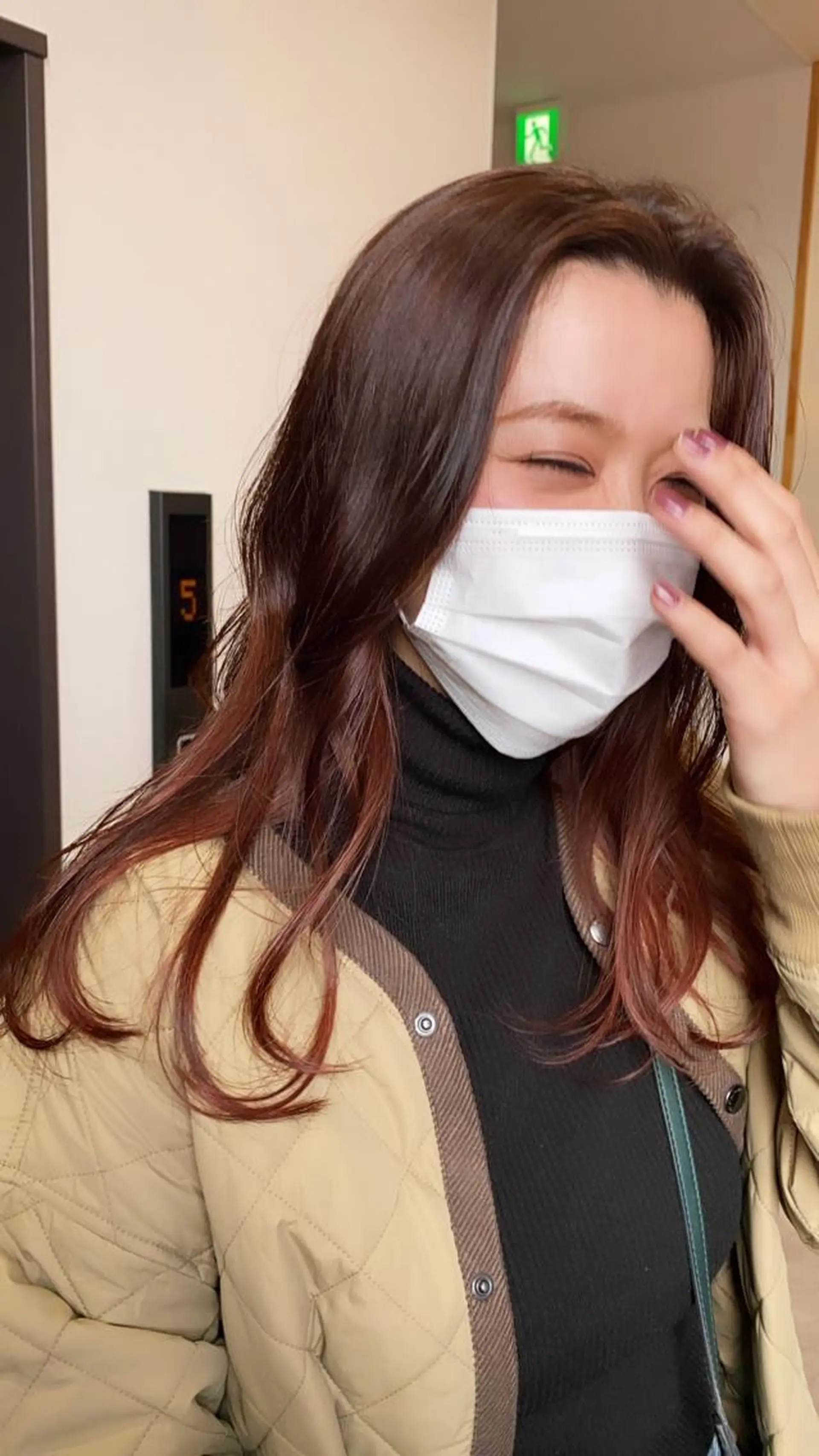 ミディアム カラー Hair & make Lamp所属・梅田のブリーチ特化 美容師KAI🥰のヘアスタイル