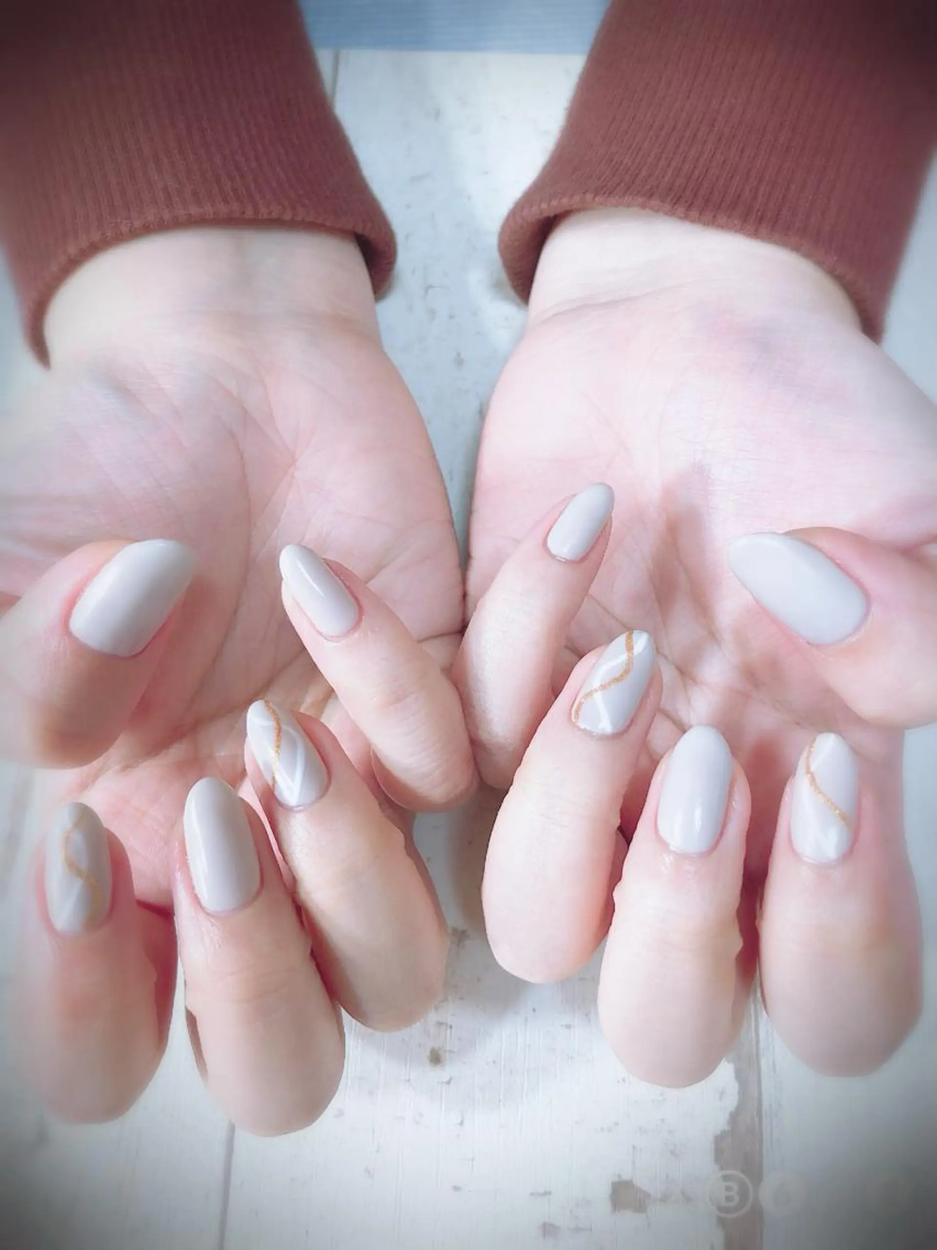 ネイル 北浦和 自爪育成ケアのネイルデザイン