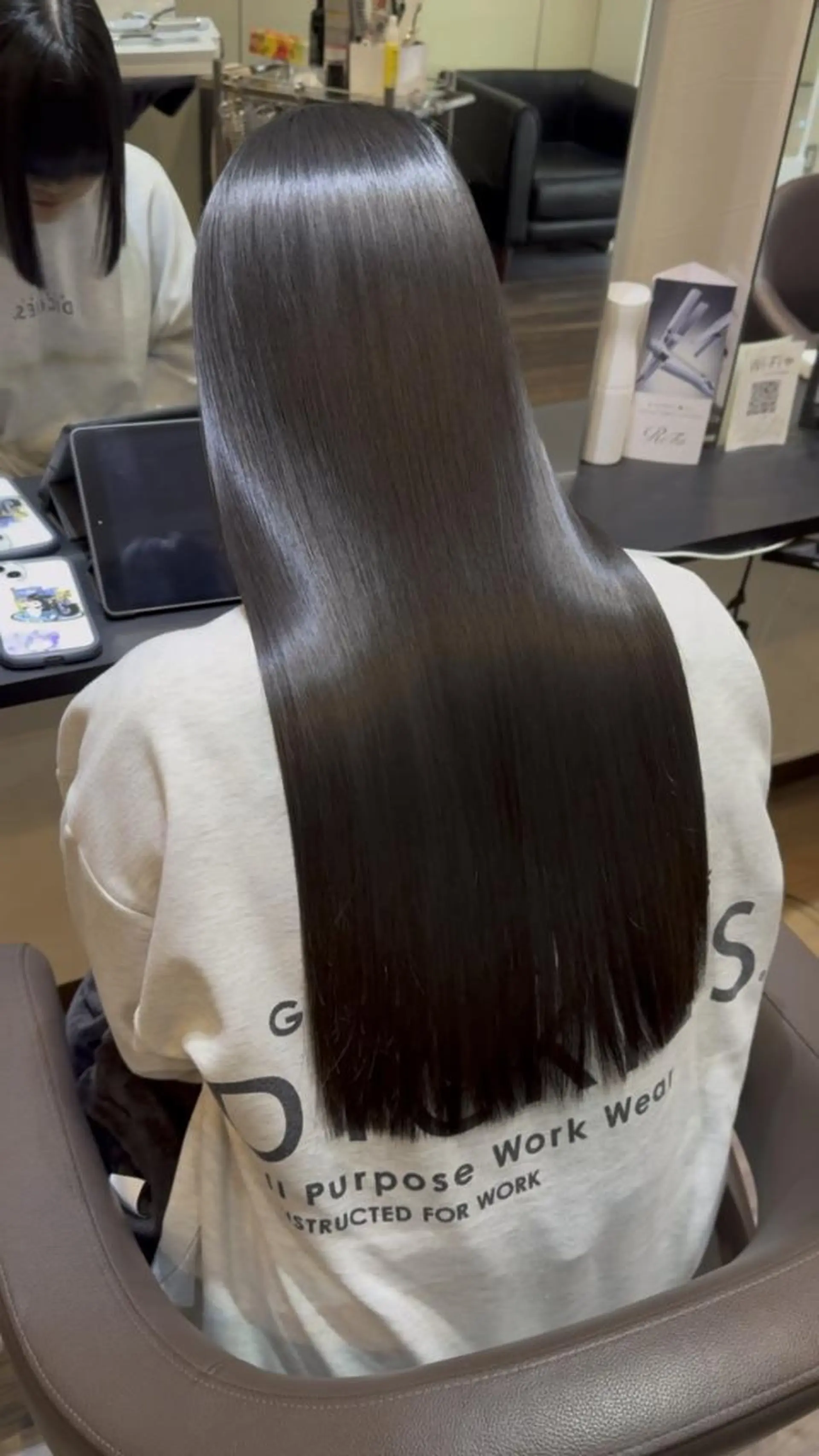 ロング 縮毛矯正 トリートメント 作田 洋介のヘアスタイル