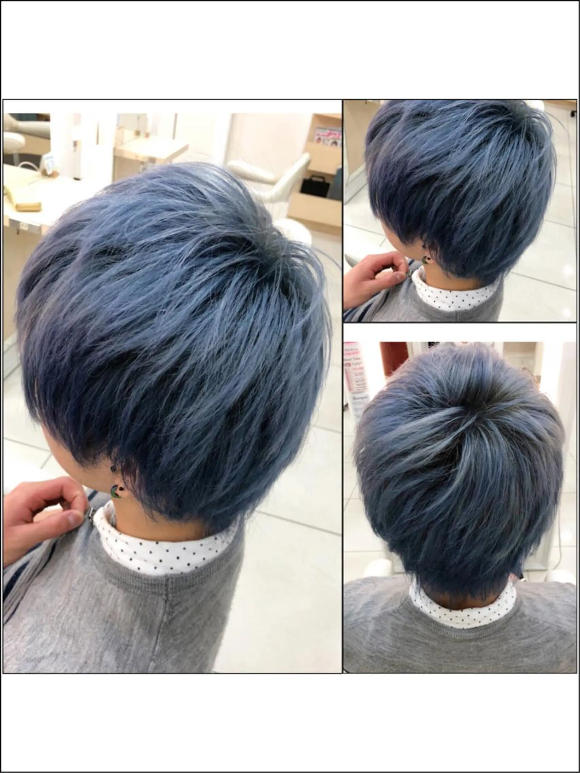 ショート カラー ブリーチ デザインカラー ハイトーンカラー Ash 山田 勇太のヘアスタイル