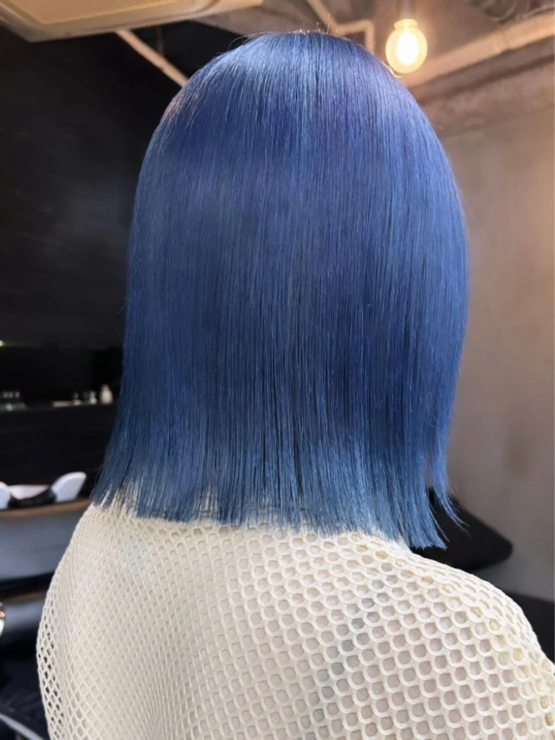 ミディアム カラー ブルーカラー カット ヘアカラー トリートメント 🧸艶々韓国ヘア 🧁mizunaのヘアスタイル