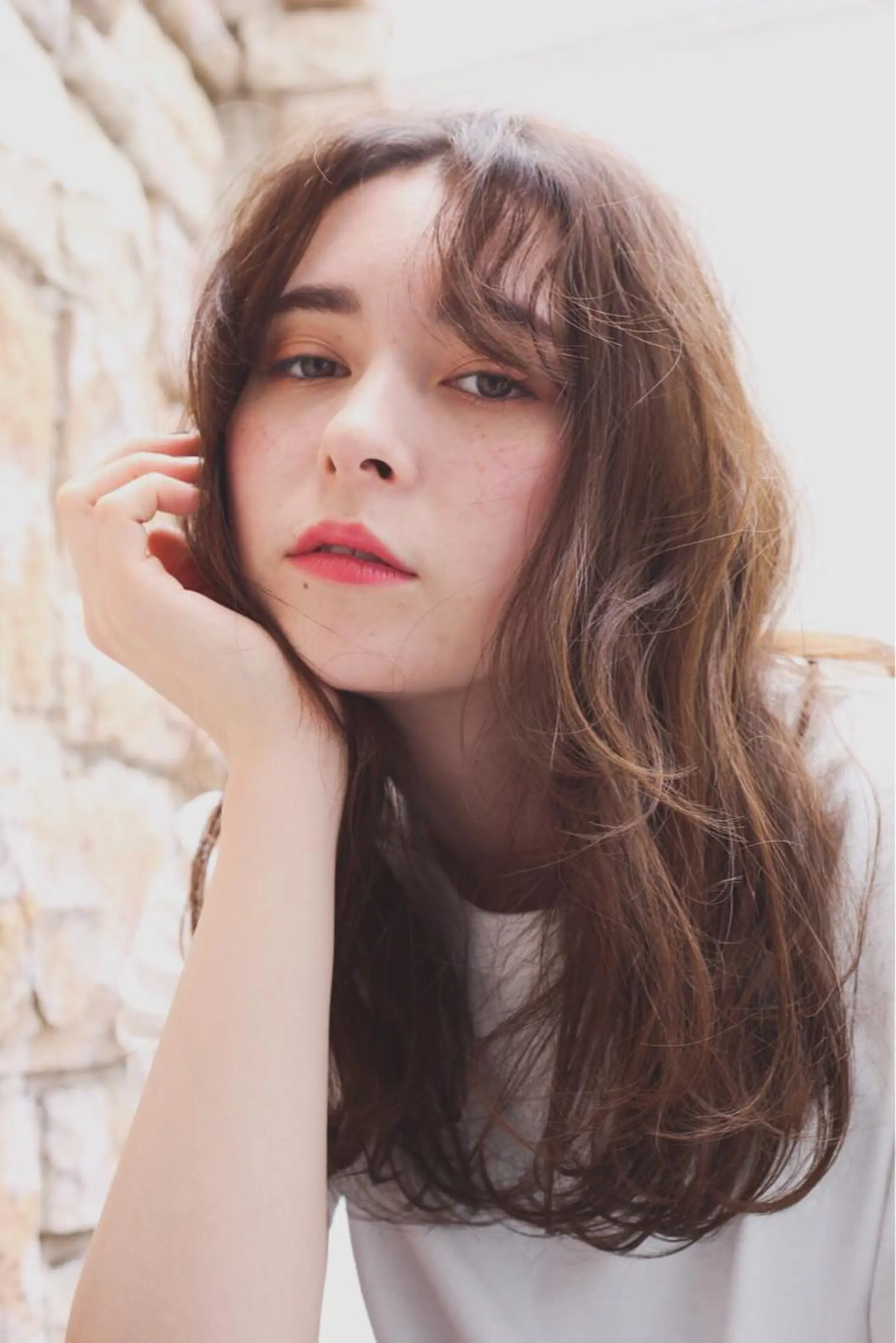 ロング カット ヘアカラー トリートメント 鈴木 奈波のヘアスタイル