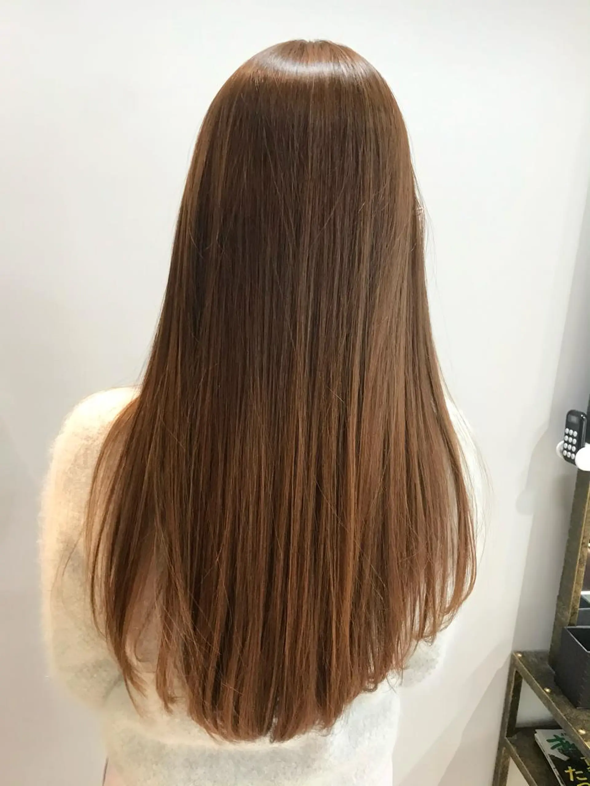 ロング ヘアカラー 髪質改善✨透明感カラ ー🌈シエルブルーのヘアスタイル