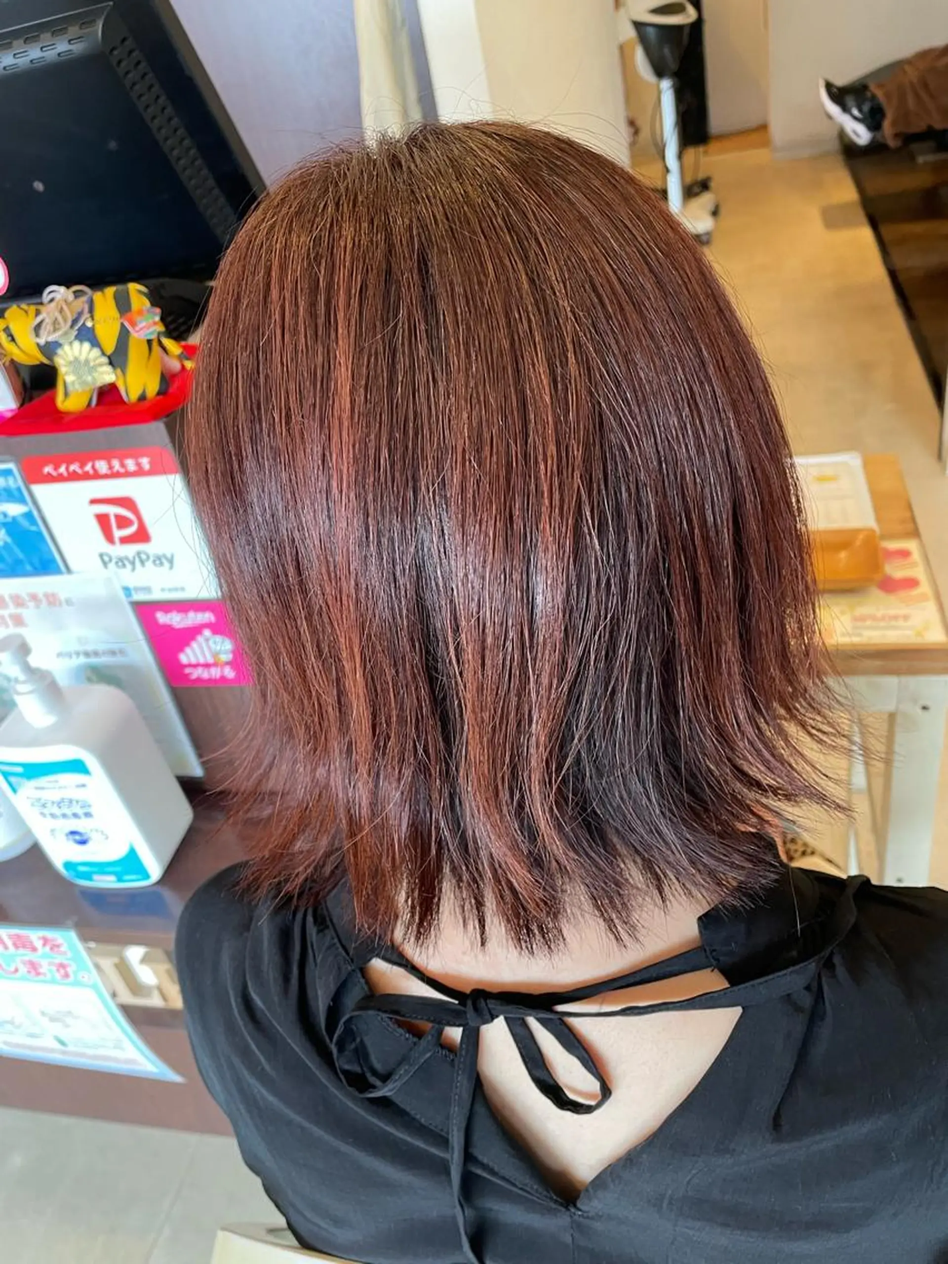 ミディアム カラー ピンクカラー 美容室 Jフィドルファドル所属・わきた かずなのヘアスタイル