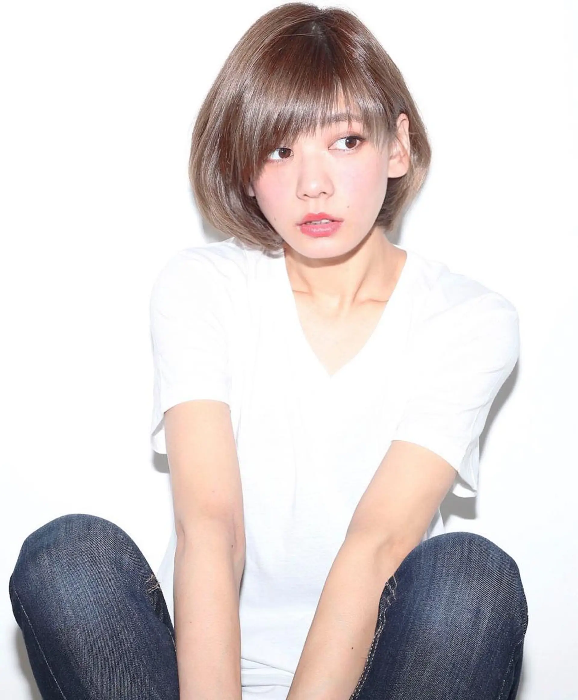 ショート カラー モテ髪透明感❤️ デイズヘアカラーのヘアスタイル