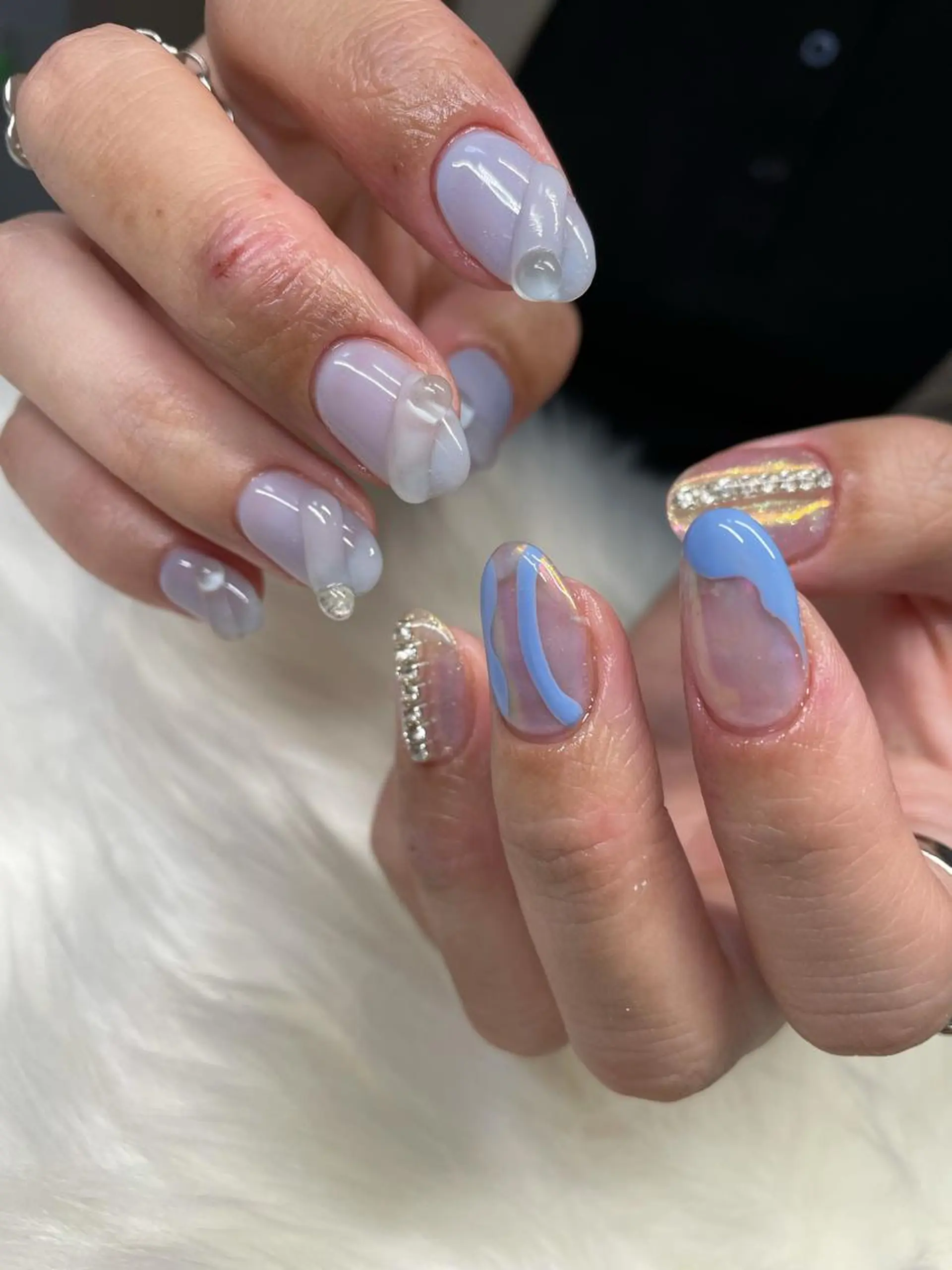 ロング カラー ヘアアレンジ キッズ ネイル マツエク・マツパ 福田 加奈のネイルデザイン