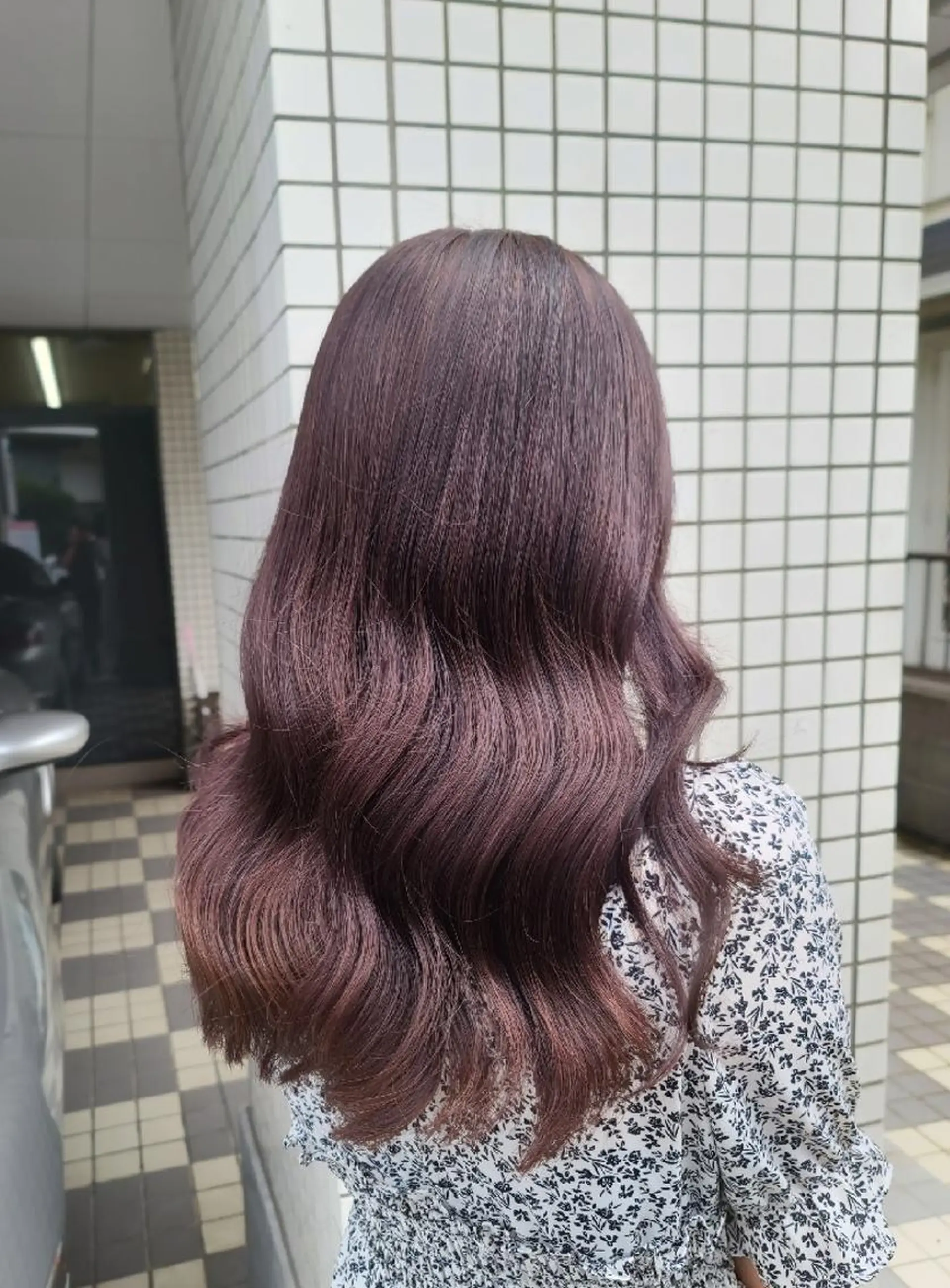 セミロング カラー カシス グレージュ ⭐️ボブ/ショート りゅうしんのヘアスタイル