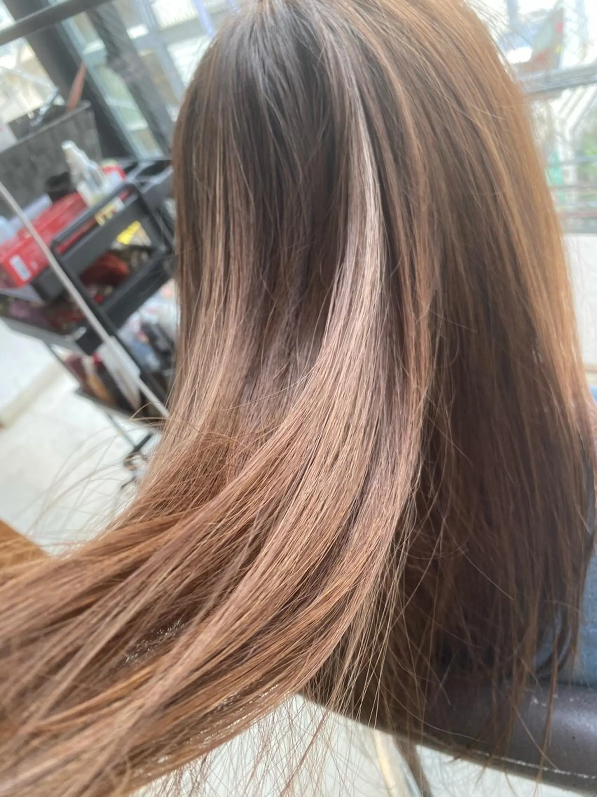 ロング カラー ブラウンカラー 大木 拓瑞のヘアスタイル