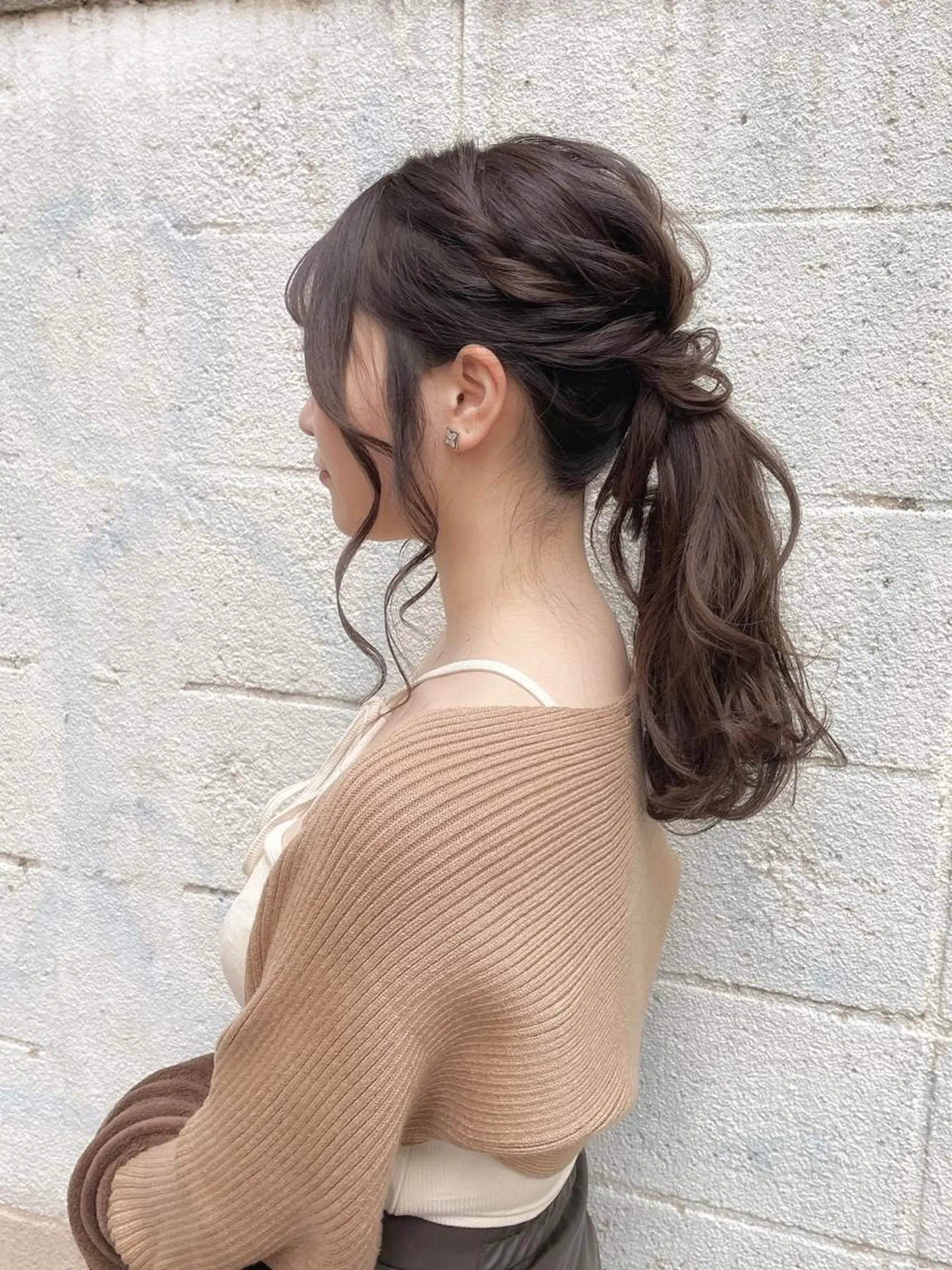 セミロング ヘアアレンジ ヘアセット ヘアアレンジ にいた　かづしげのヘアスタイル