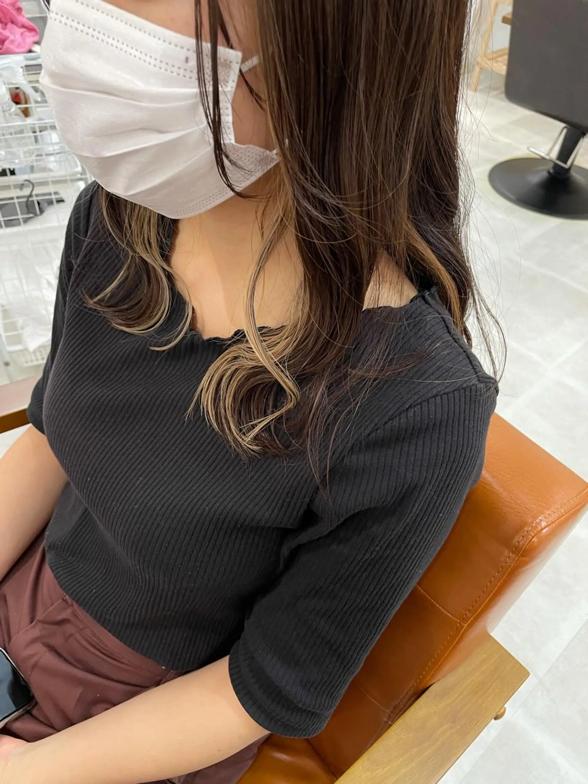 ミディアム 🤍似合わせパーマ 奥田沙耶🫧のヘアスタイル