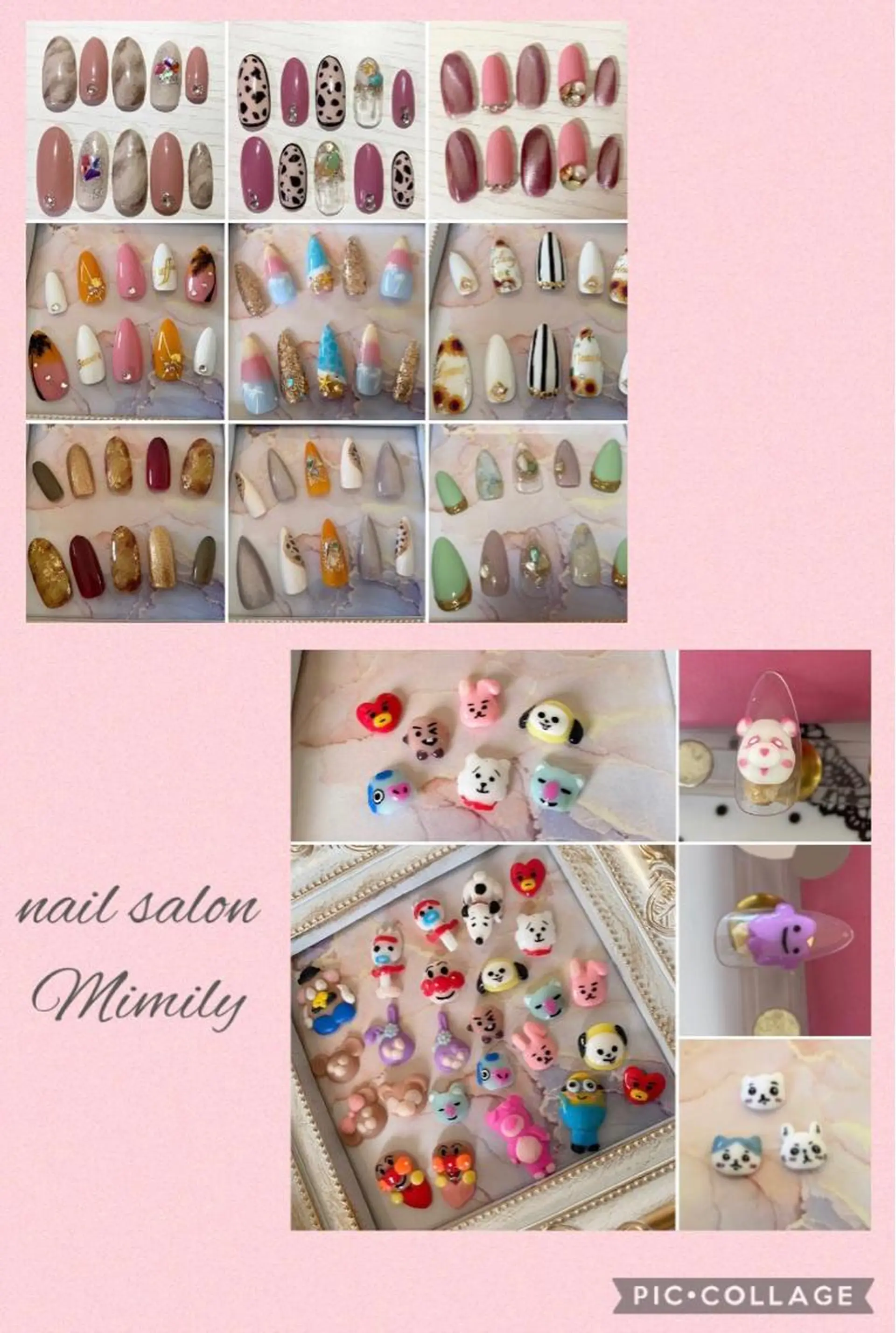 カラー ネイル nailsalon Mimilyのネイルデザイン