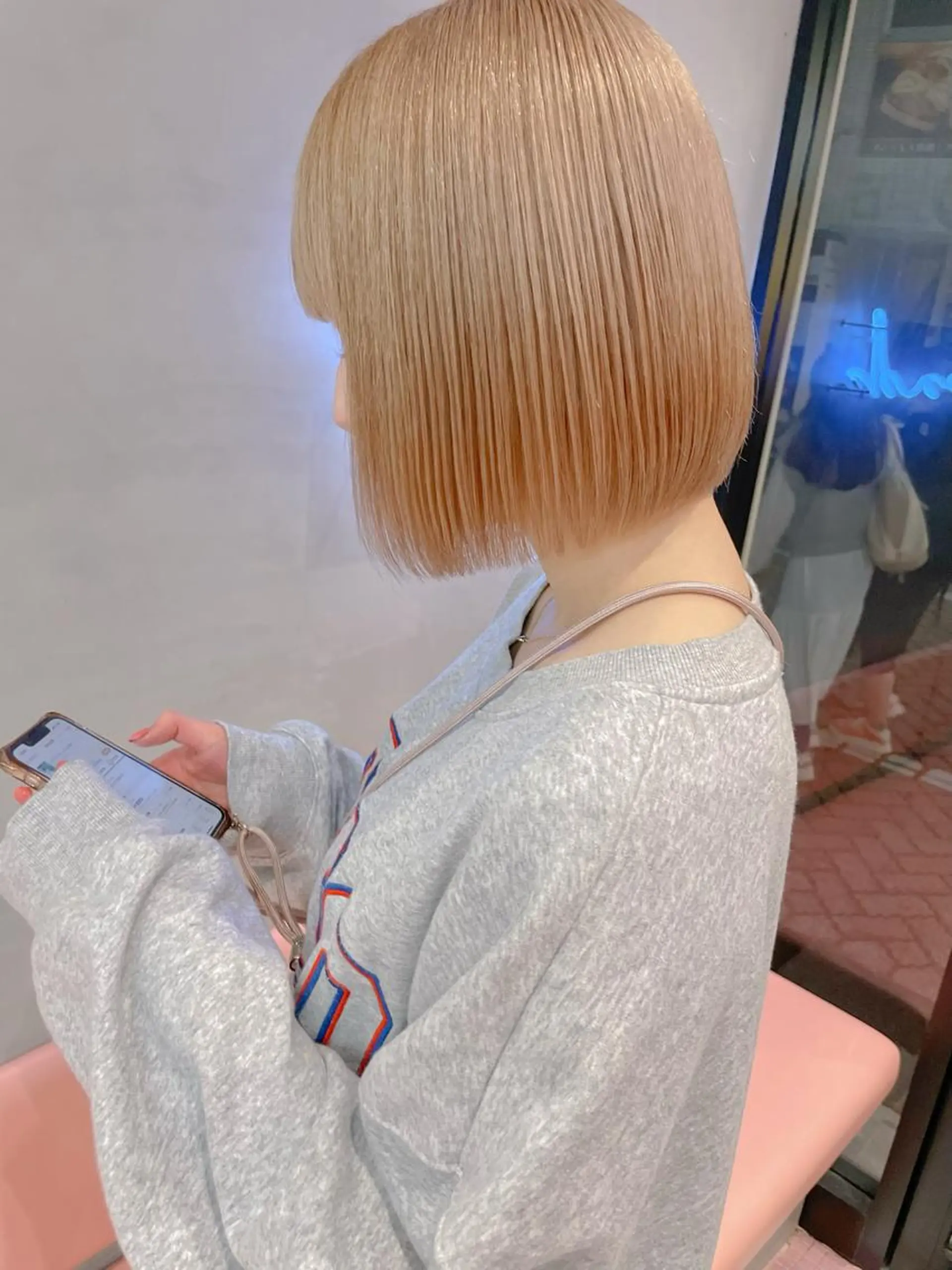 ショート Misaki /ボブ/縮毛矯正のヘアスタイル