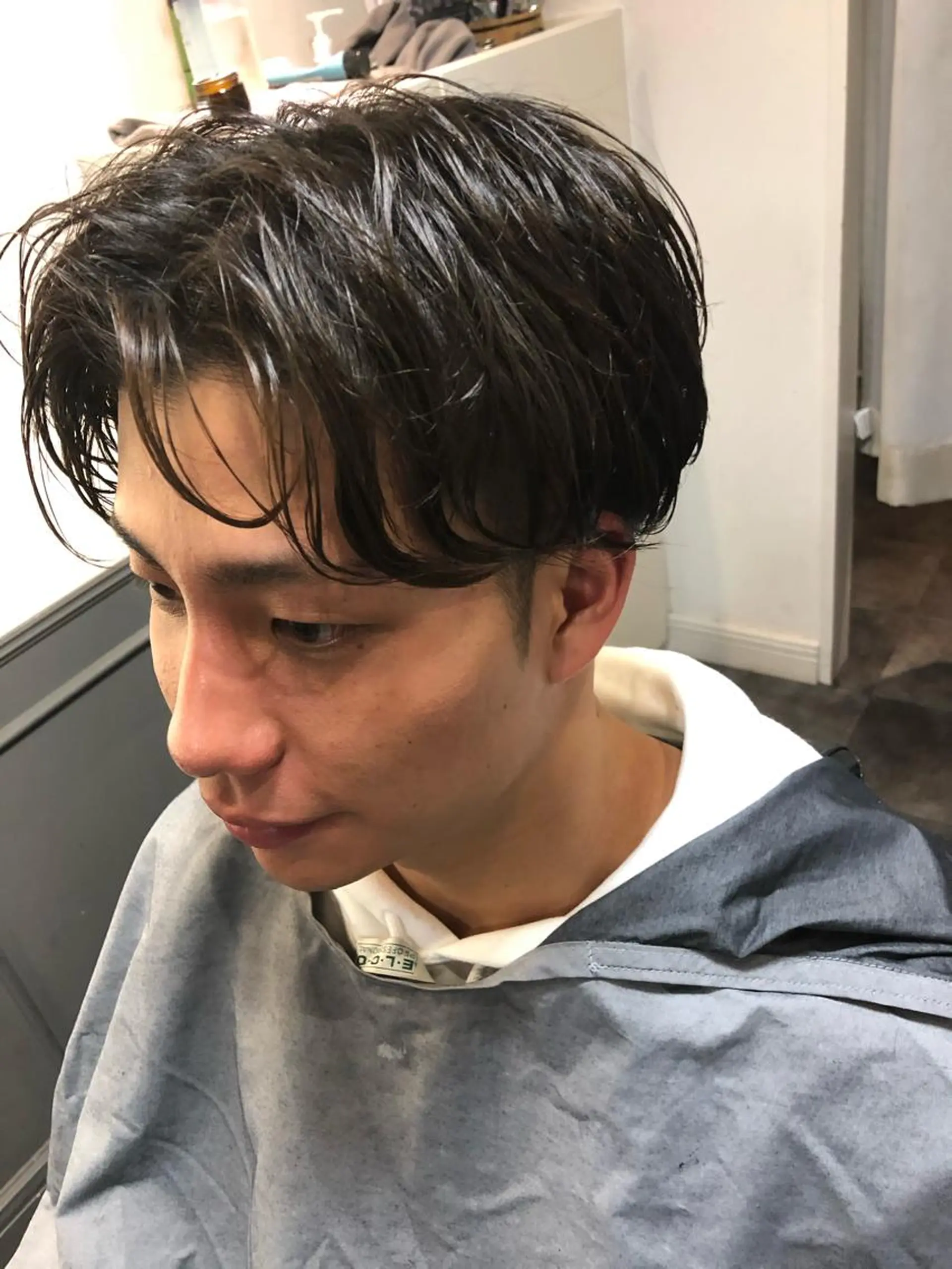 ミディアム パーマ メンズ カット パーマ  LAVIE　NEW STANDARD BARBER所属・【メンズ特化サロン】 【サロモ特別価格】のヘアスタイル