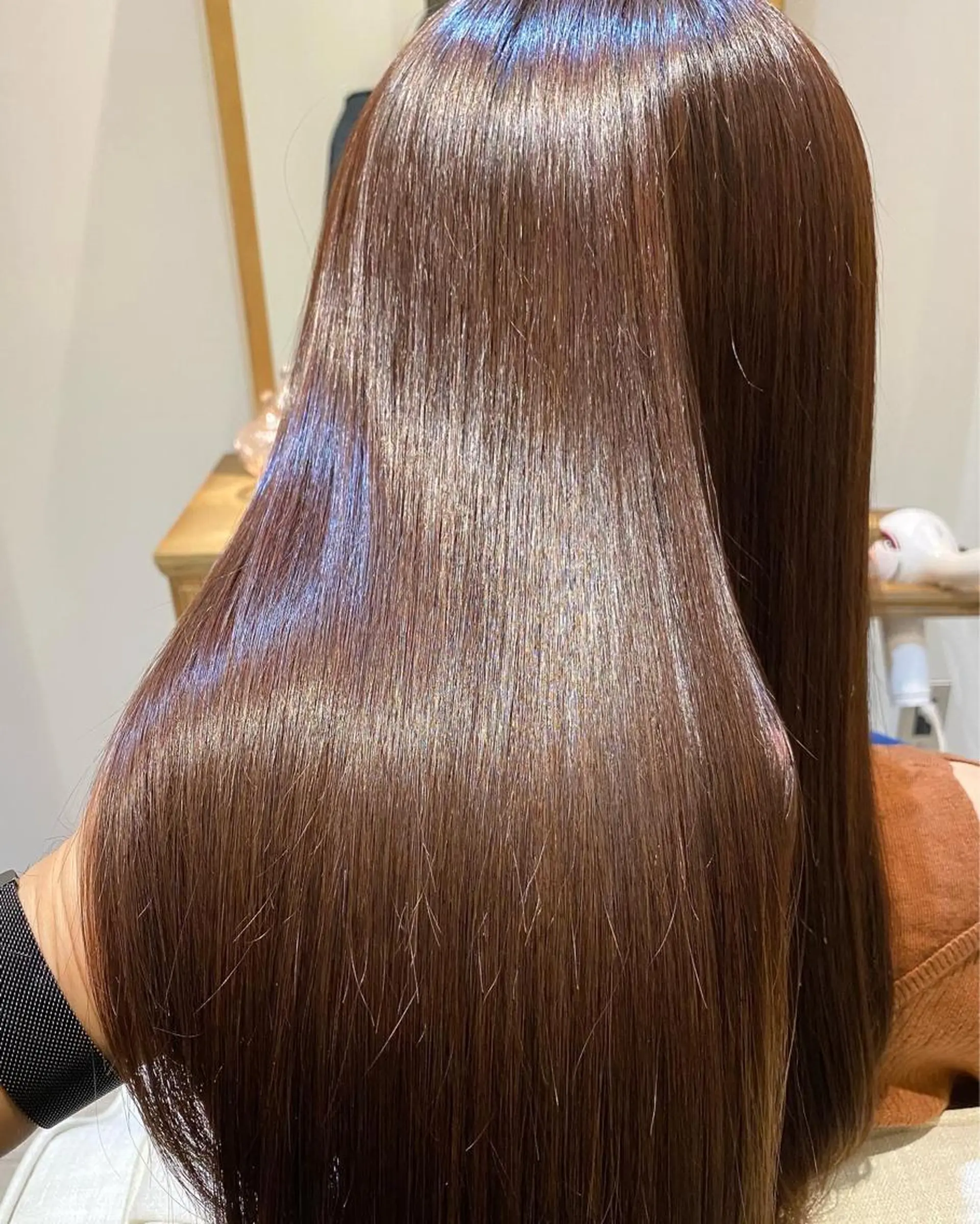 ロング カラー パーマ 酸性ストレート ストレートパーマ カット ヘアカラー パーマ 縮毛矯正 トリートメント AUBEHAIRpeony所属・山形酸性ストレート 古川✂︎のヘアスタイル