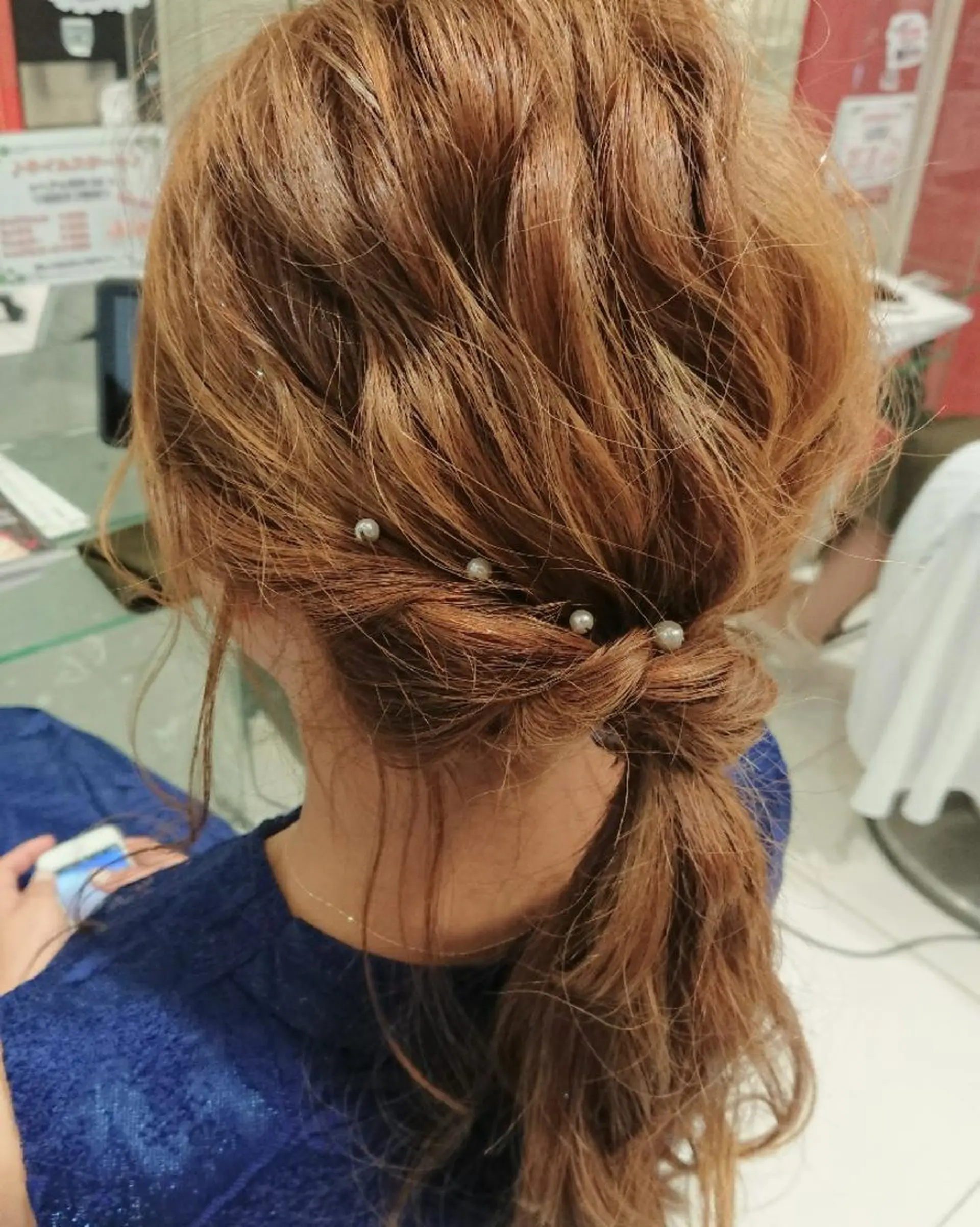ミディアム ヘアアレンジ ポニーテール 秋山 幸太のヘアスタイル