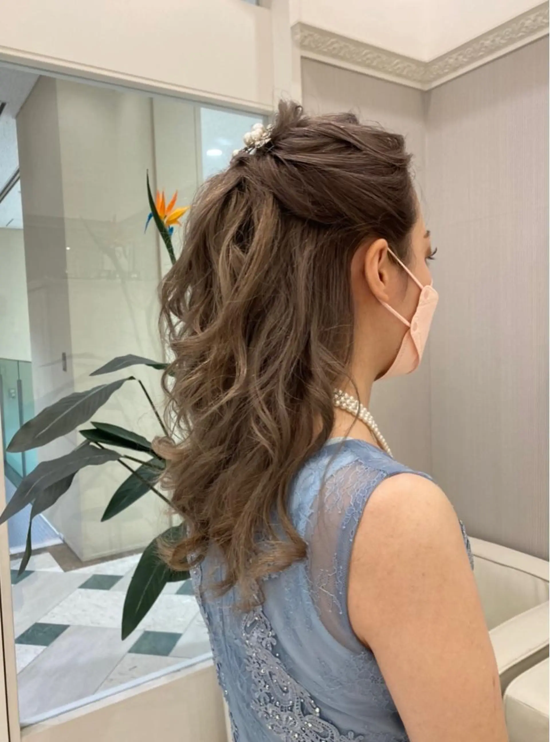 ロング ヘアアレンジ Ash 銀座店所属・骨格補正カット /マンツーマン/のヘアスタイル