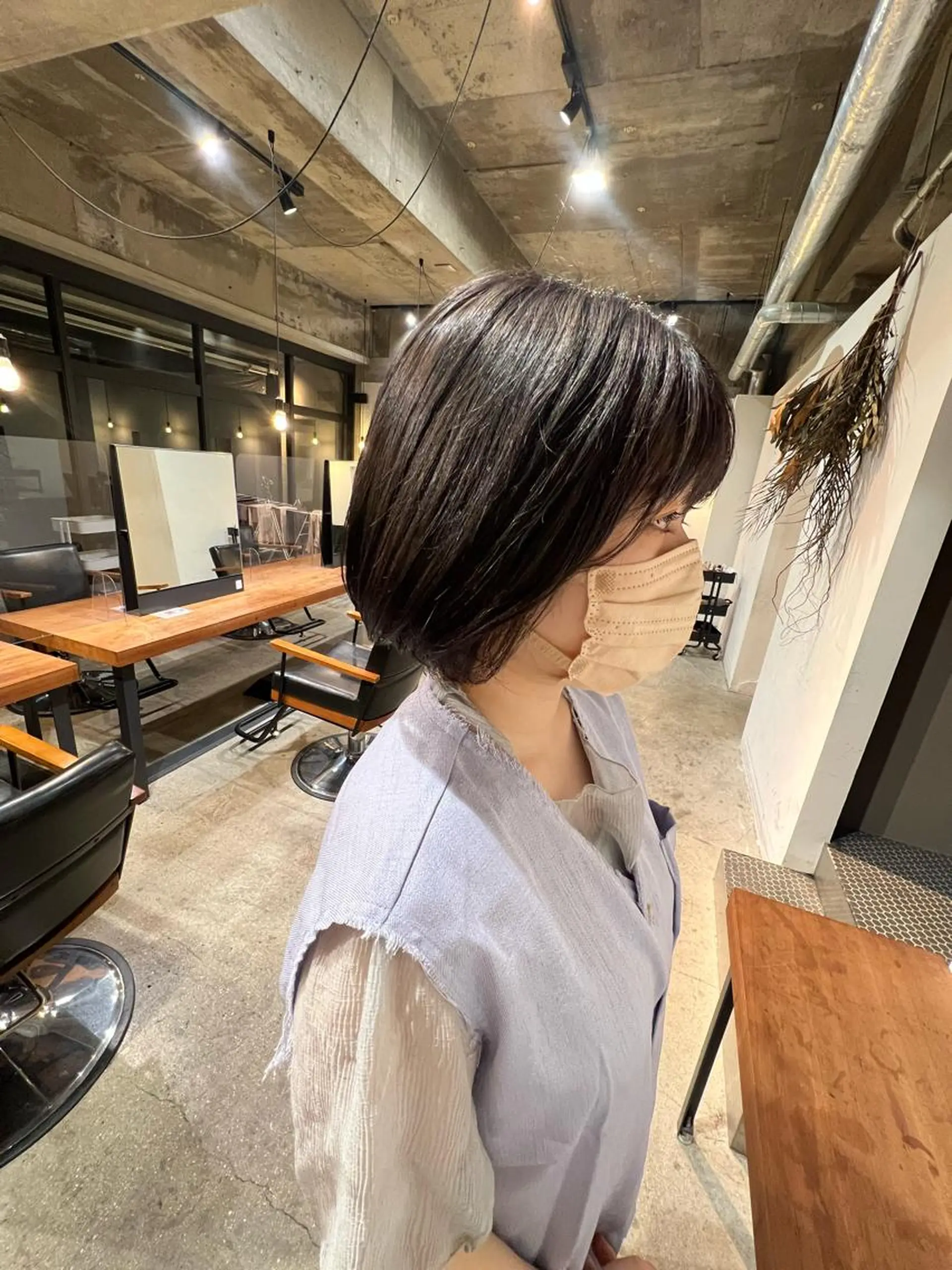 カラー カット トリートメント 長田 唯のヘアスタイル