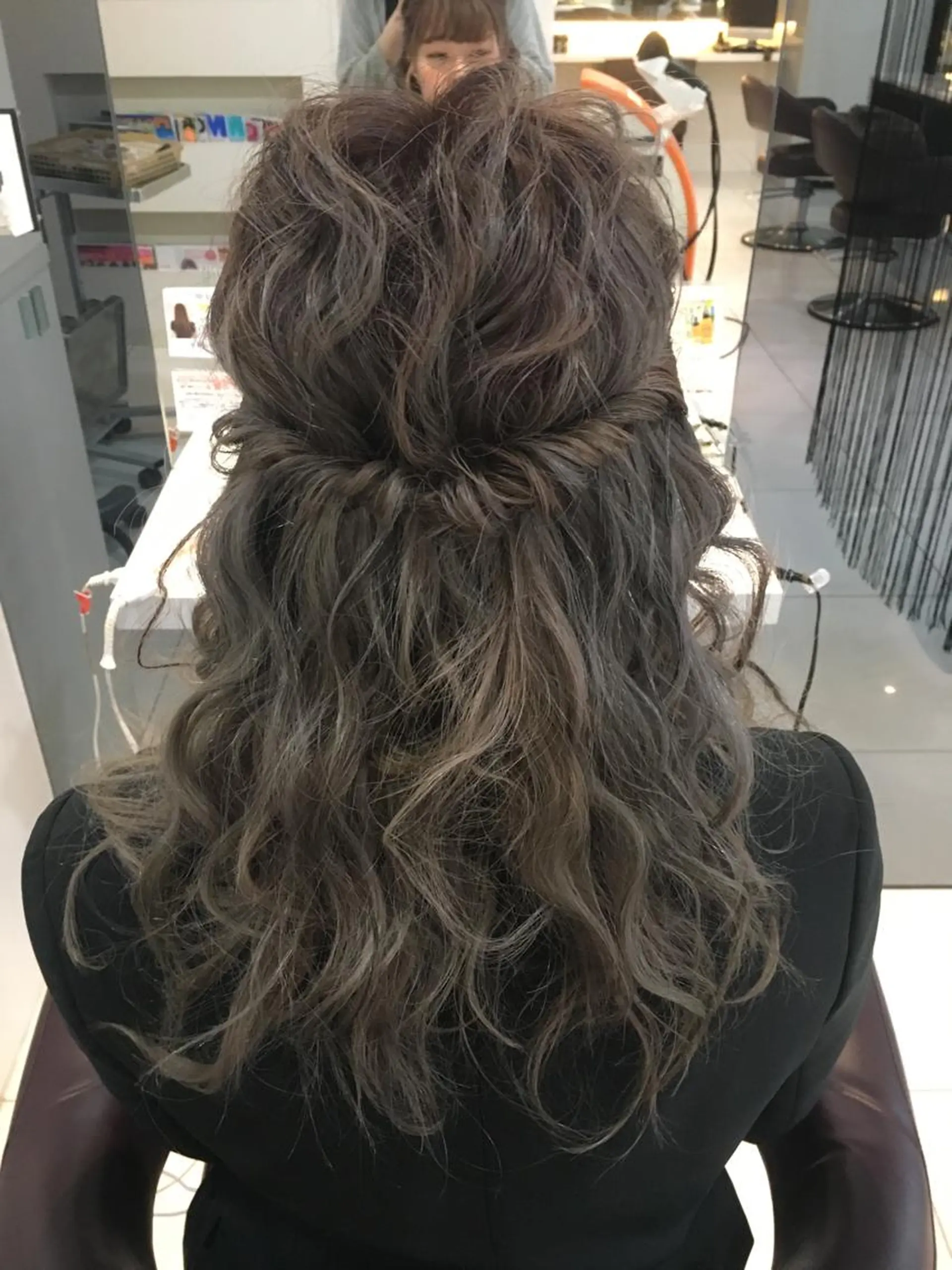 ミディアム セミロング ロング カラー ヘアアレンジ ハーフアップ NORME所属・NORME経堂 nonのヘアスタイル