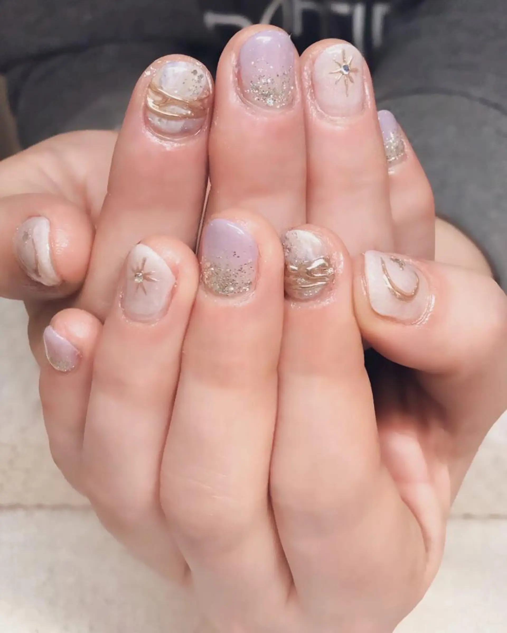 ネイル ジェルネイル キラキラネイル Nyanco Nailのネイルデザイン