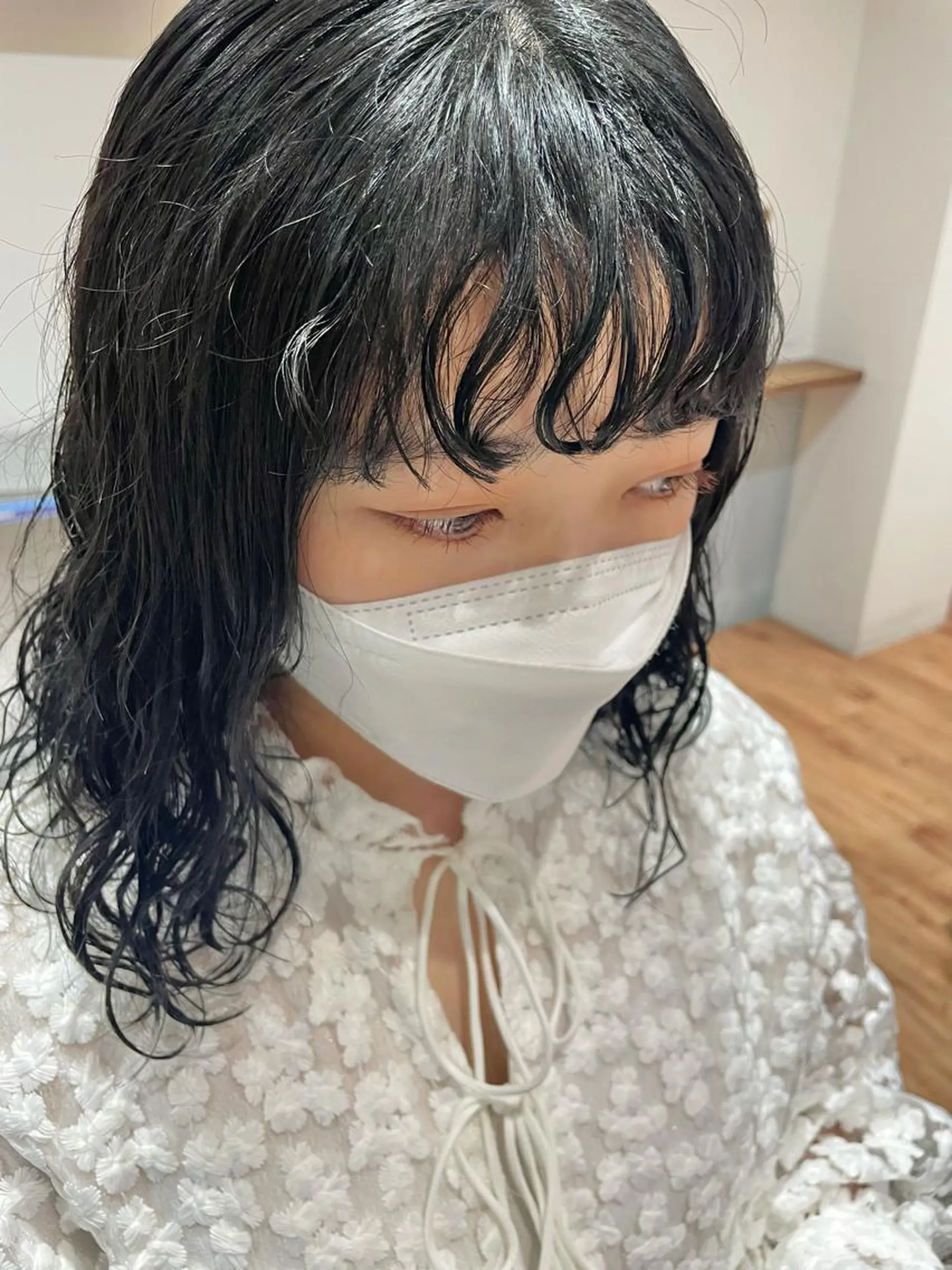 セミロング カラー パーマ セミロングパーマ 🌈🌸あおき みちる🌟💗のヘアスタイル