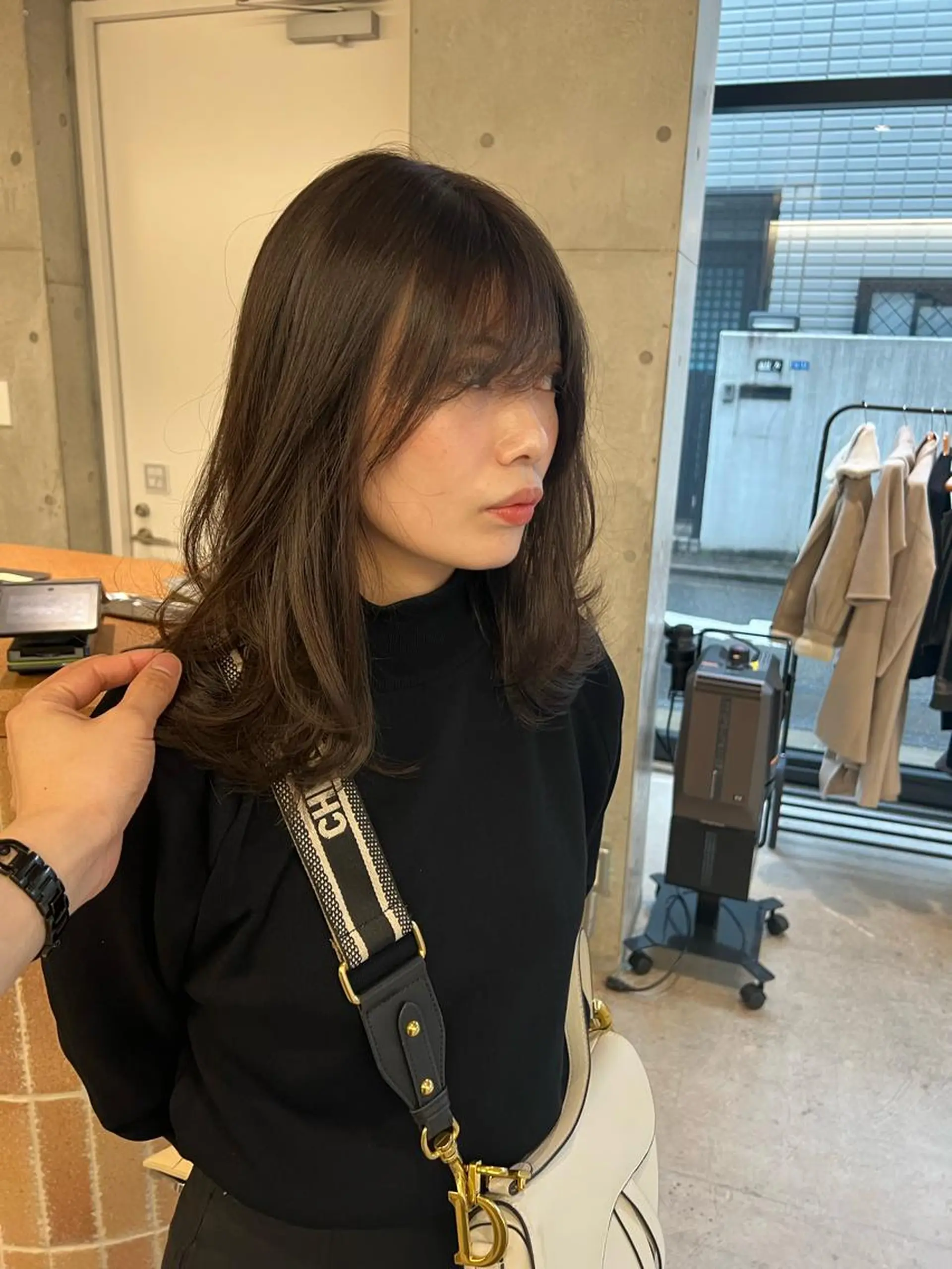 ロング カラー グレージュ レイヤーカット カット ヘアカラー トリートメント 誰よりも丁寧なカット 🍀小林輝のヘアスタイル
