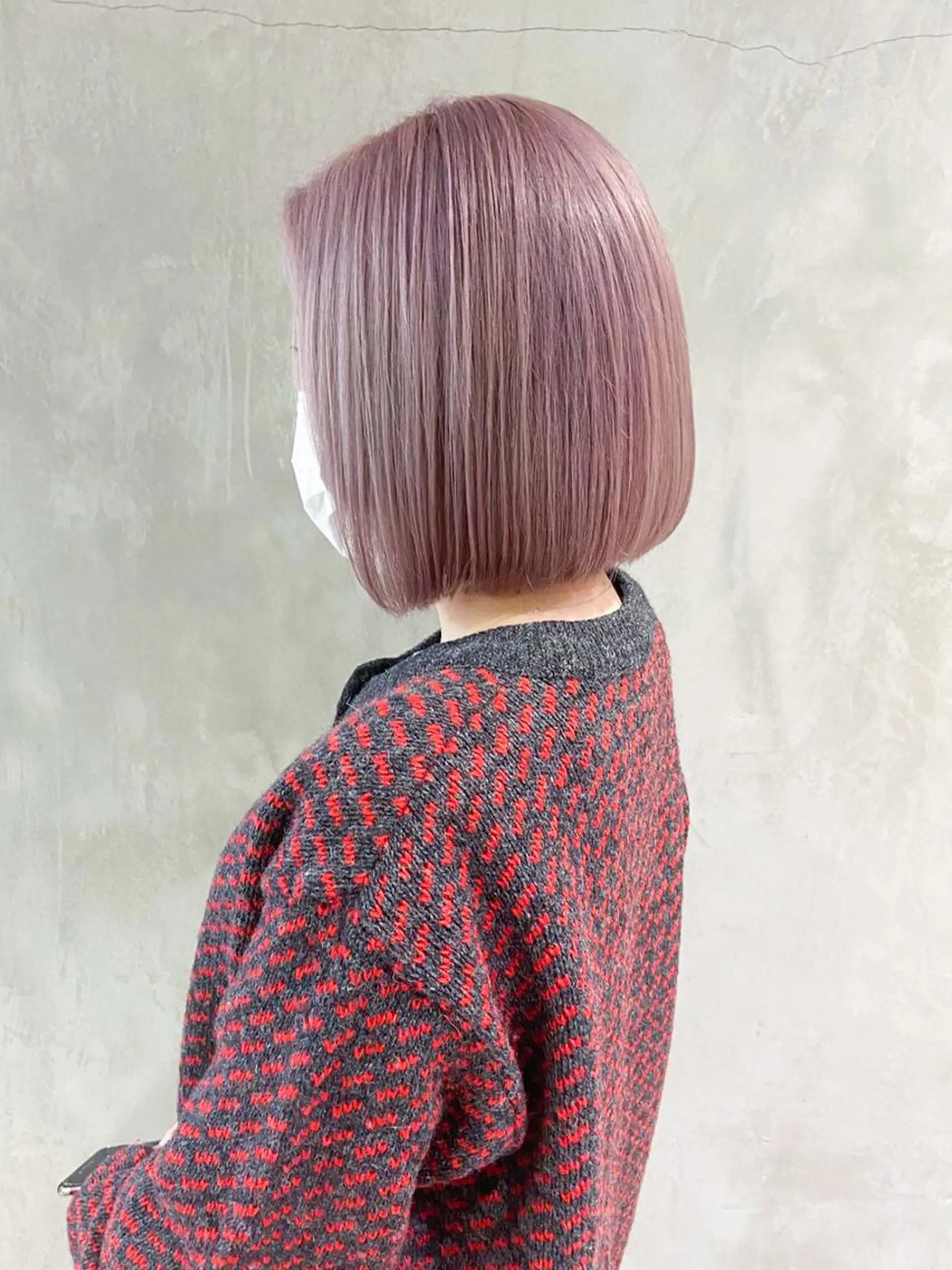 ミディアム カラー パーマ ヘアアレンジ ベージュカラー ピンクカラー ピンクベージュ ITbyALBUM 八王子店のヘアスタイル