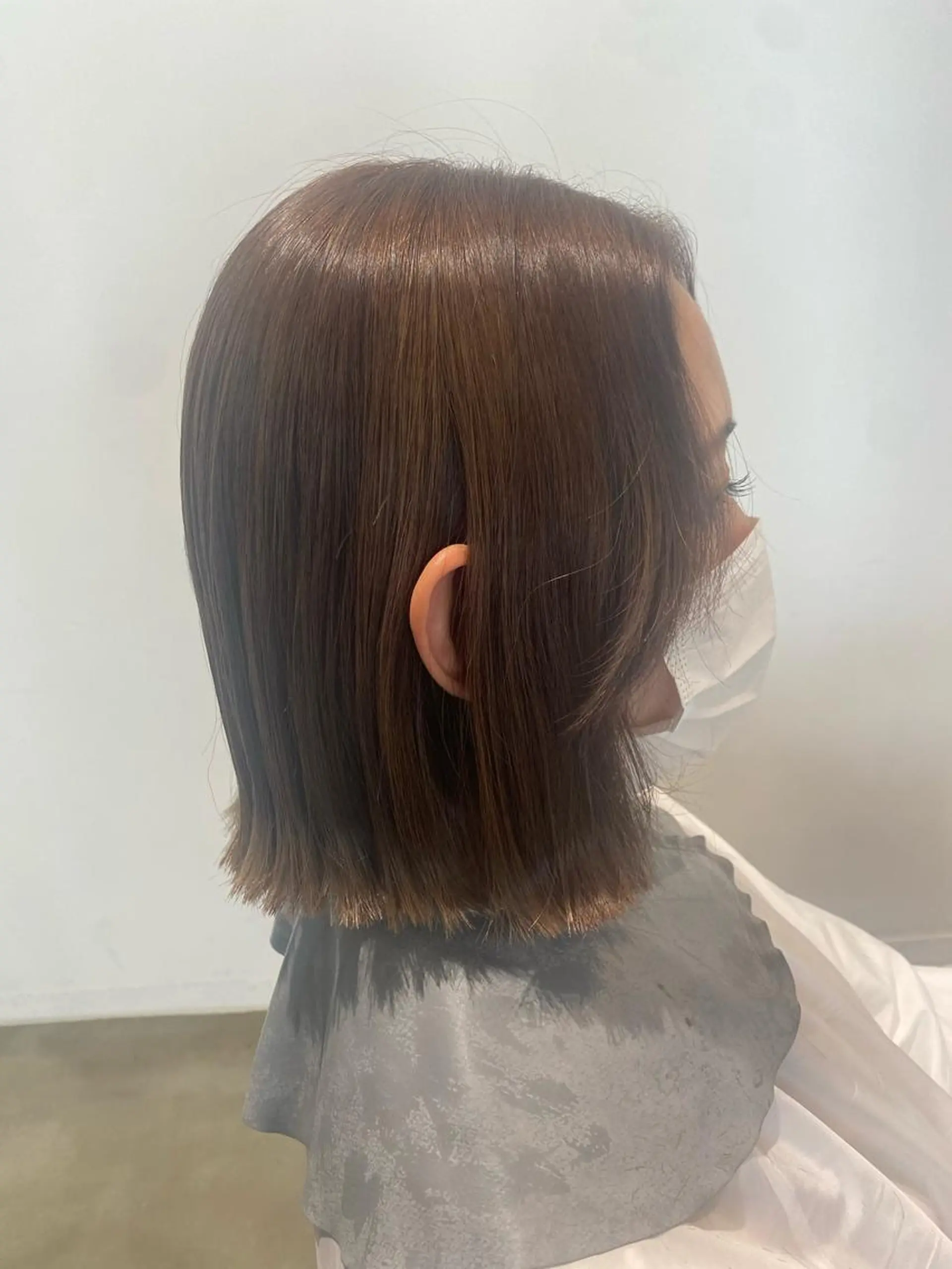 ショート 切りっぱなしボブ ボブ 顔まわりレイヤー レイヤーカット 外ハネヘア 縮毛矯正 くろだ まみのヘアスタイル