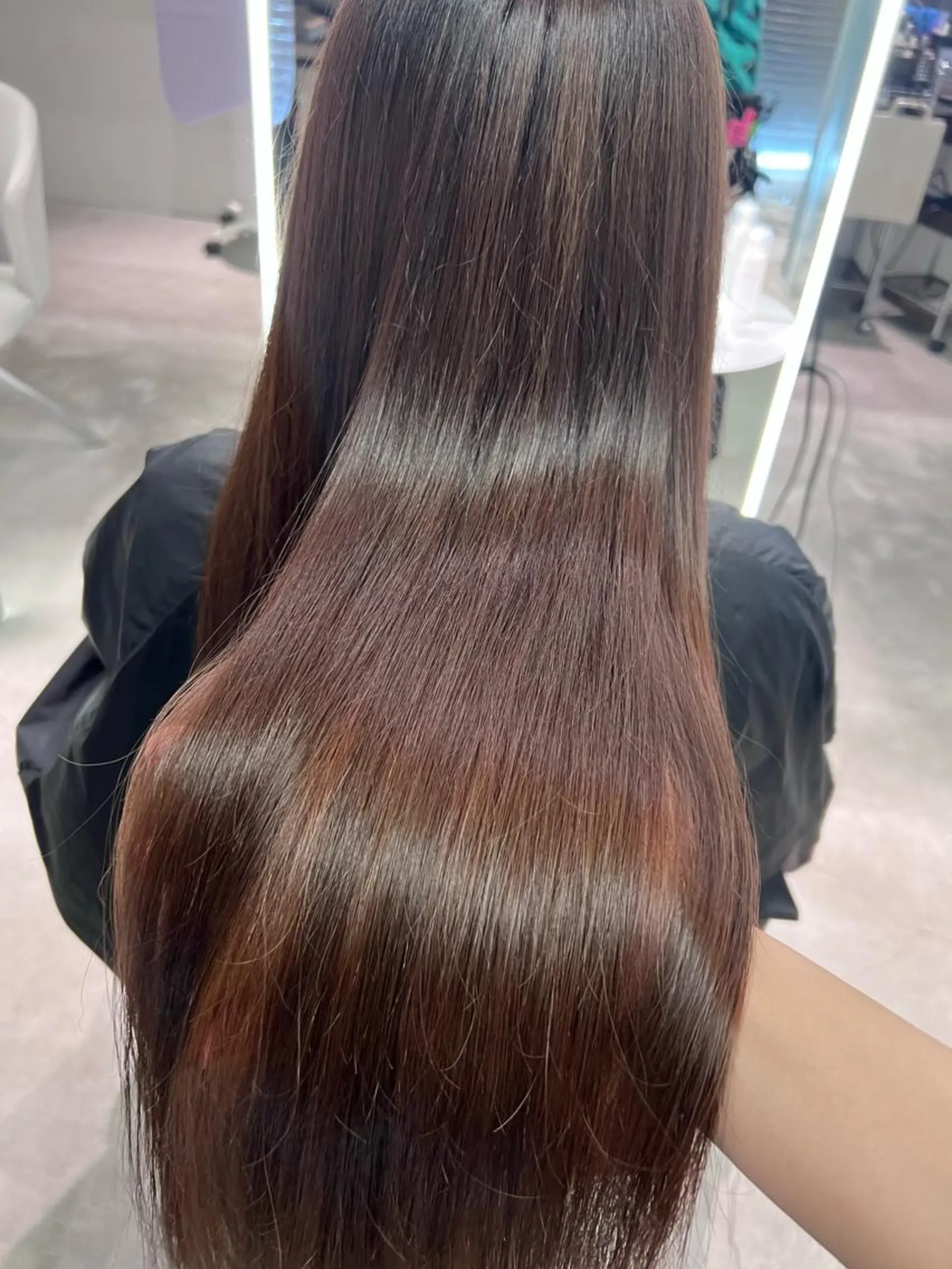 ロング カラー ブラウンカラー ピンクカラー 紬/enne/ブリー チ/ハイトーンのヘアスタイル