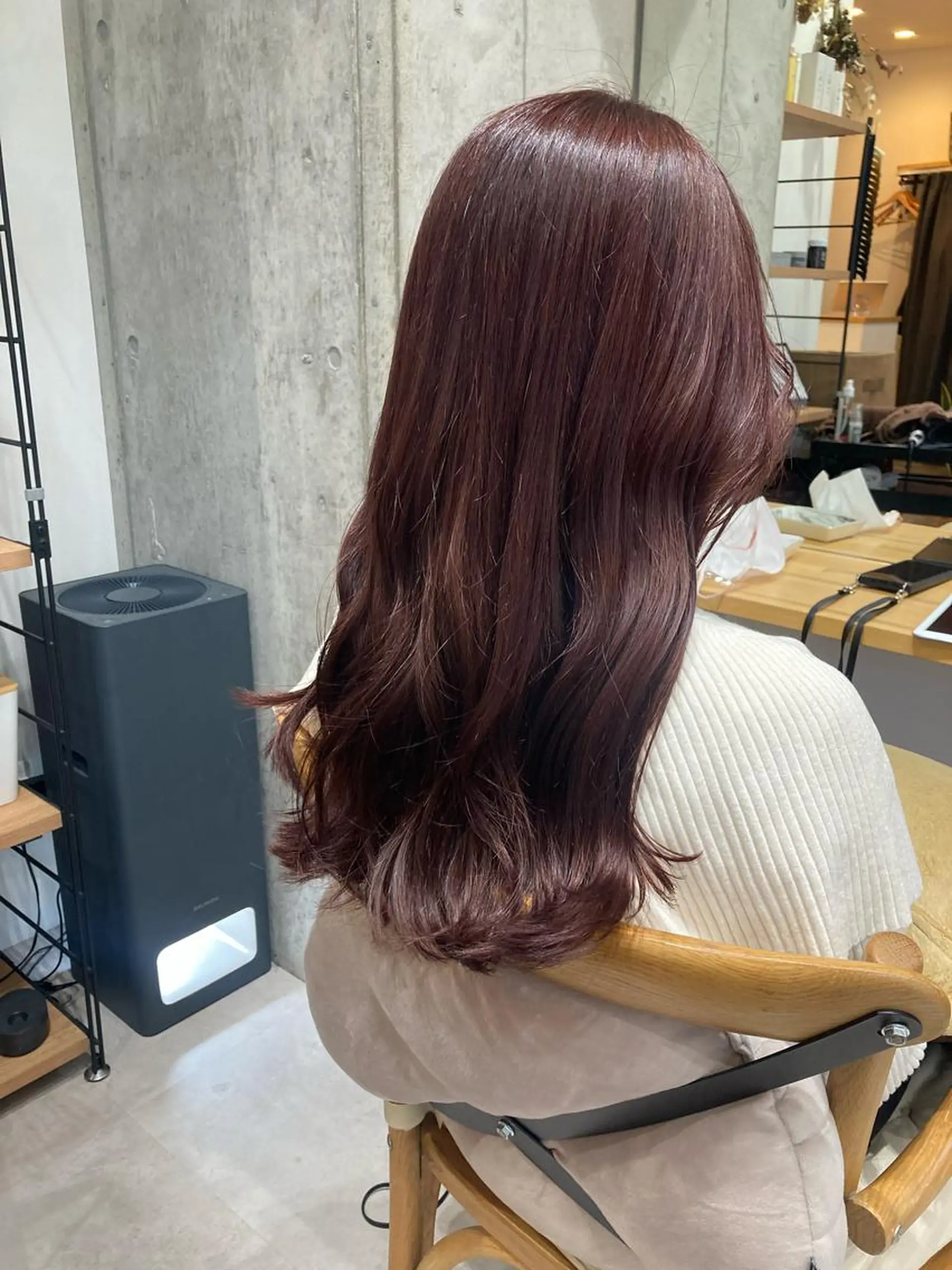 ロング ヘアカラー トリートメント ✨色持ちの良い艶 カラー✨蟹江真世のヘアスタイル