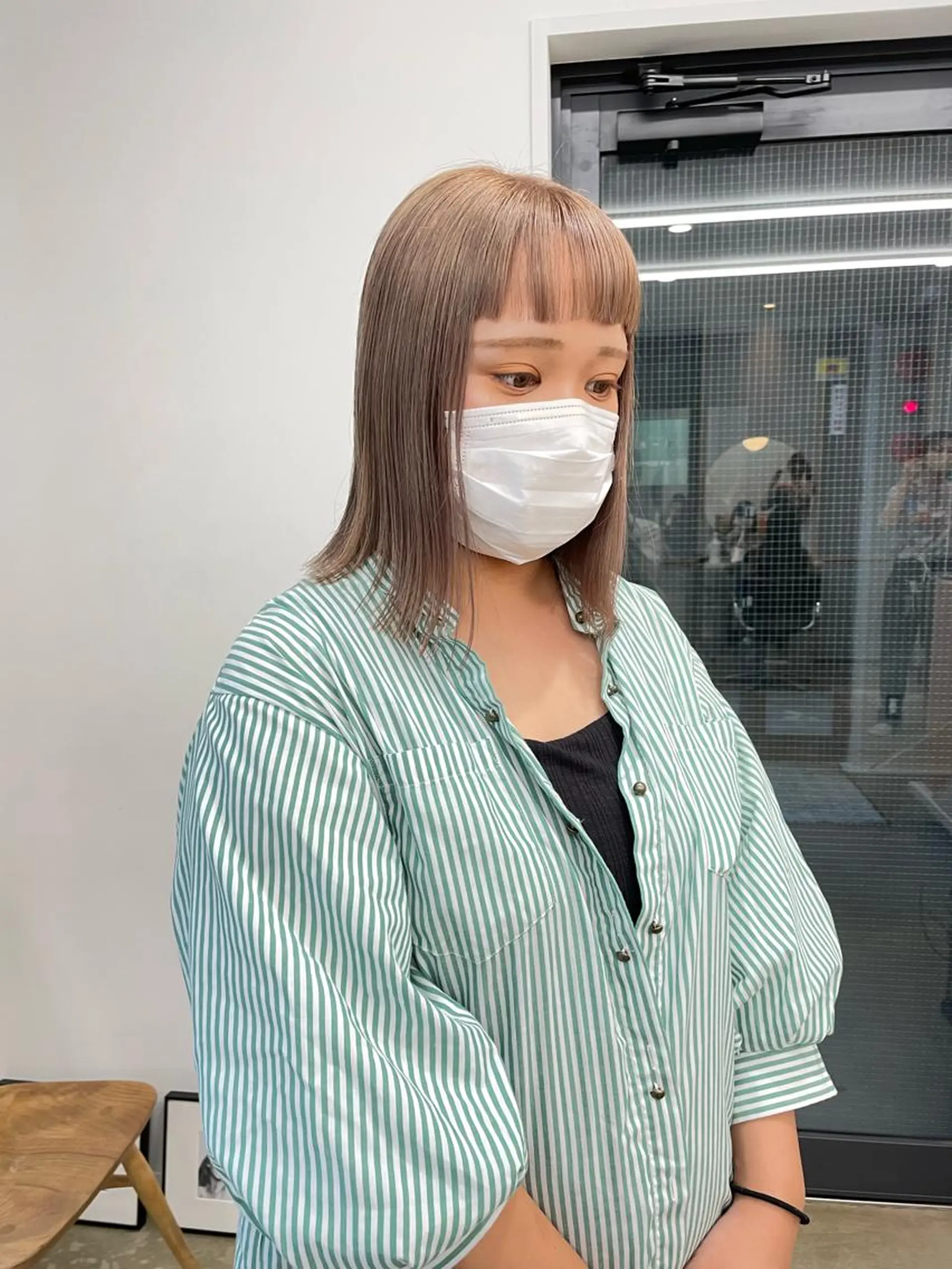 ミディアム カラー pole所属・【pole】 minaのヘアスタイル