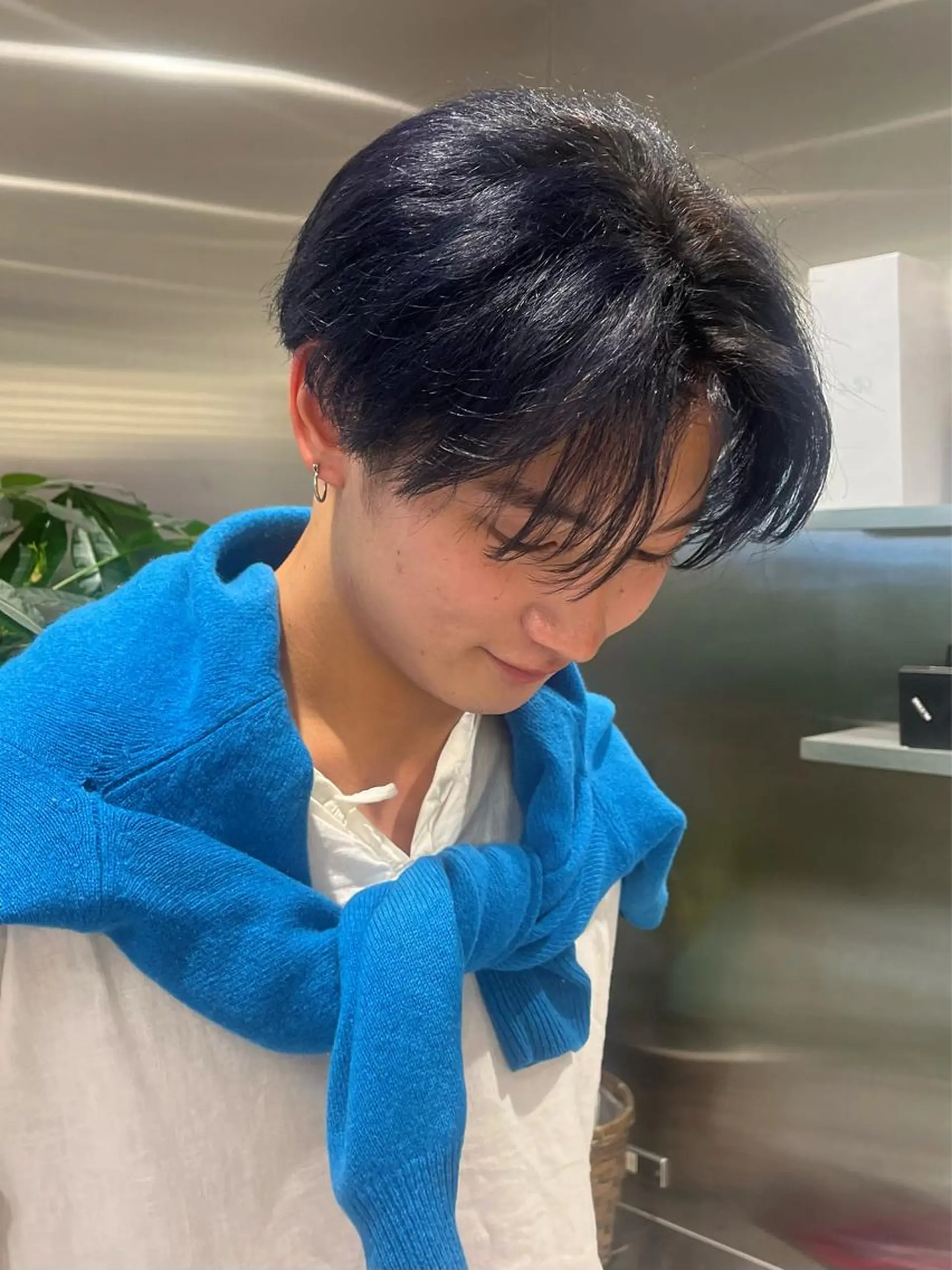 ショート カラー メンズ メンズブリーチ フェードカット メンズ韓国風 メンズメッシュ マッシュ カット ヘアカラー mai🤍縮毛酸性ス トレート/アイリストのヘアスタイル