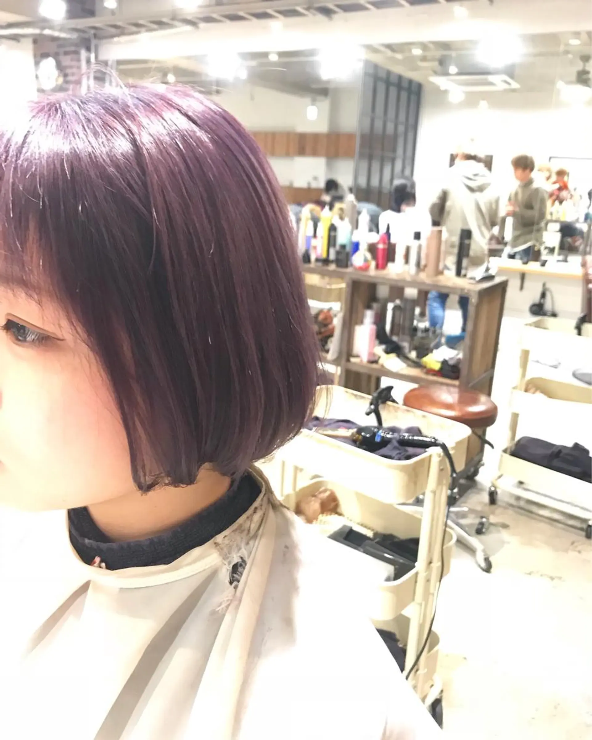 ショート カラー パーマ ヘアアレンジ メンズ キッズ メンズブリーチ ブリーチ 透明感カラー ラベンダーカラー ラベンダーグレー Forest. -髪質改善-のヘアスタイル