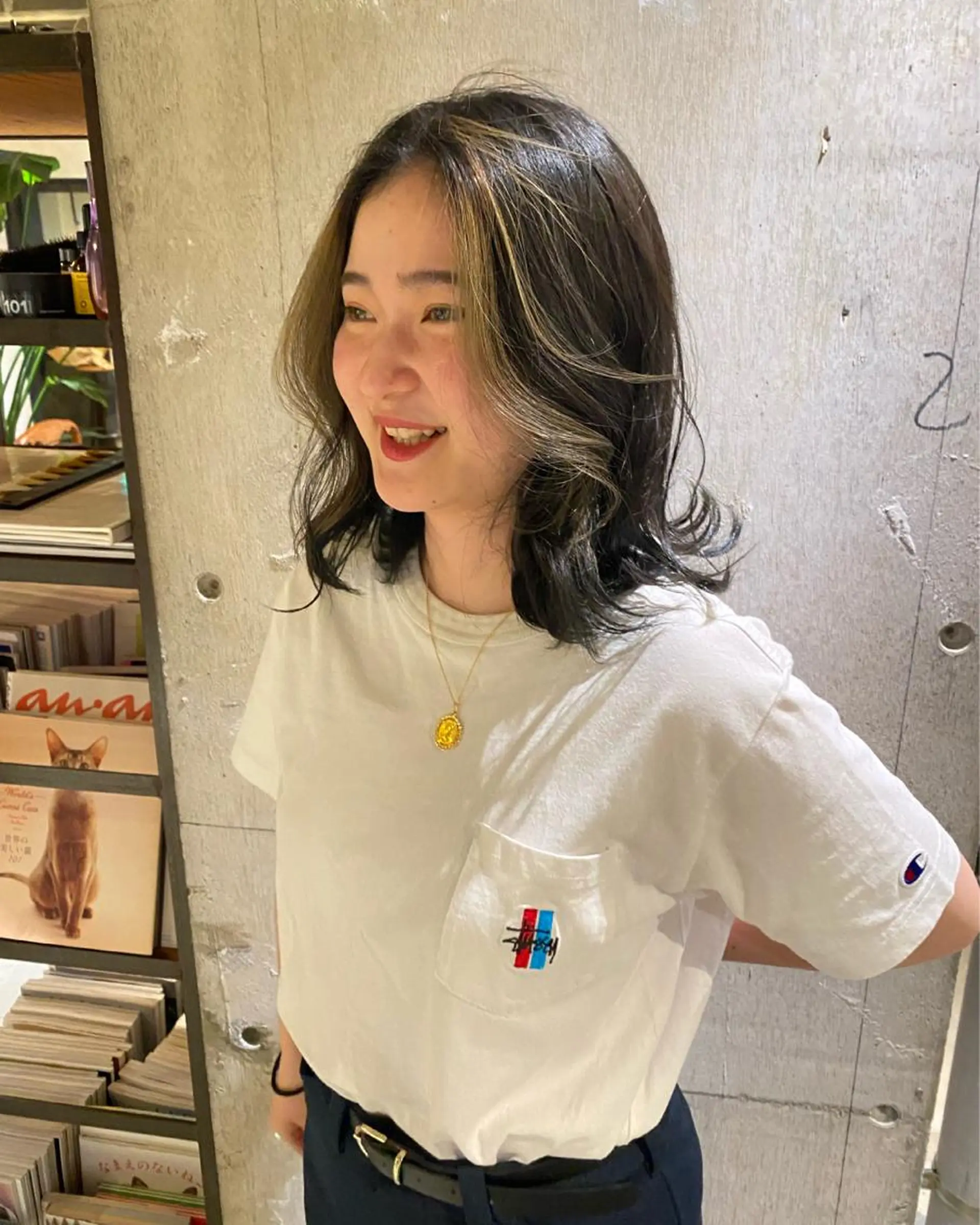 ミディアム park所属・聖 来のヘアスタイル