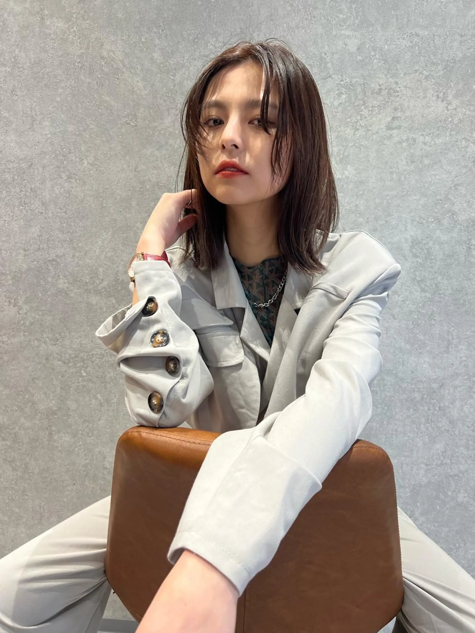 ミディアム AI TOKYO　S所属・mizuki 【韓国レイヤー】のヘアスタイル