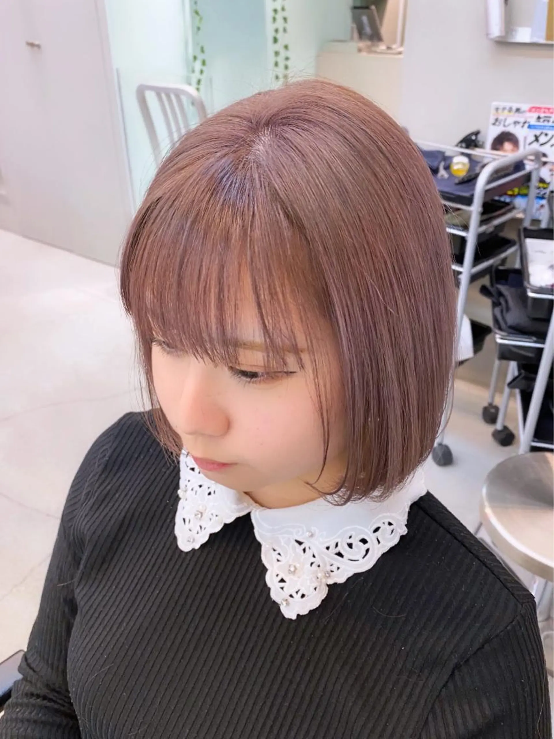 ショート カラー 岡野 静華のヘアスタイル