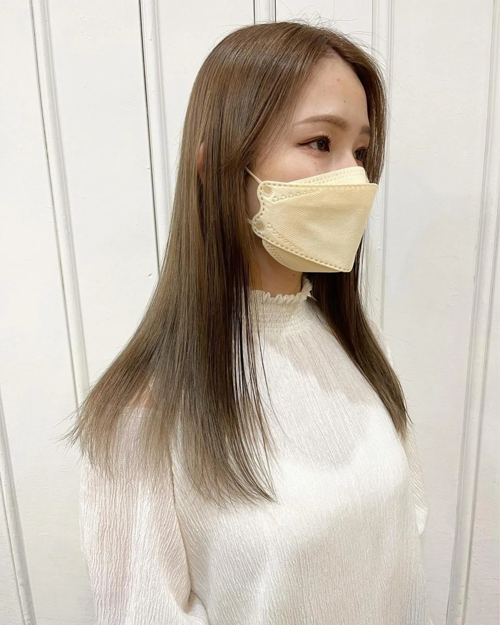 ロング カラー ヘアアレンジ アイブロウ ブリーチ ダブルカラー ハイライトカラー インナーカラー 眉カラー GO TODAY シェアサロン 表参道Flos店所属・nishi fuyumiのヘアスタイル