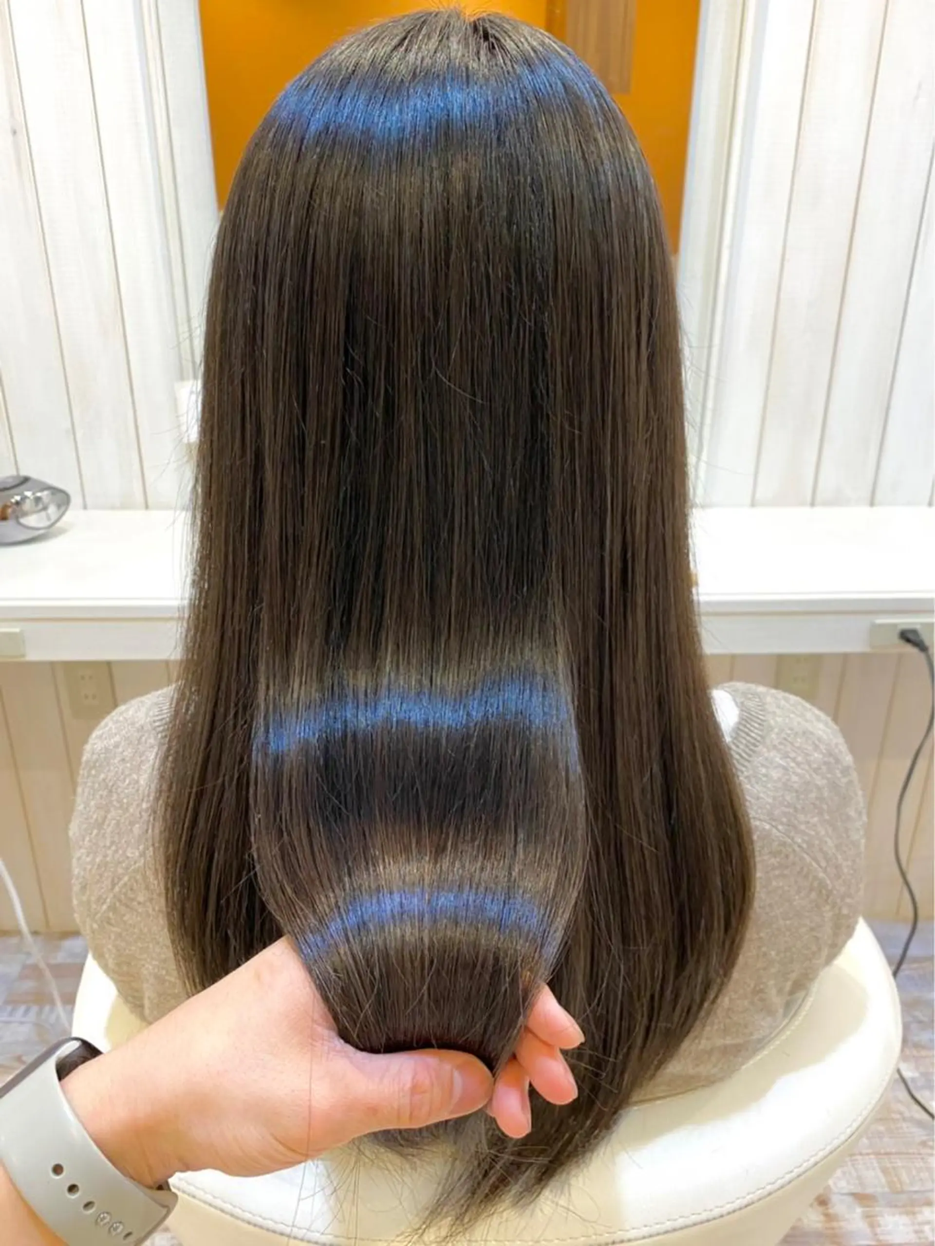 ロング 縮毛矯正 カット 縮毛矯正 Pentas所属・☘️当日OK☘️ 鍋島直大のヘアスタイル