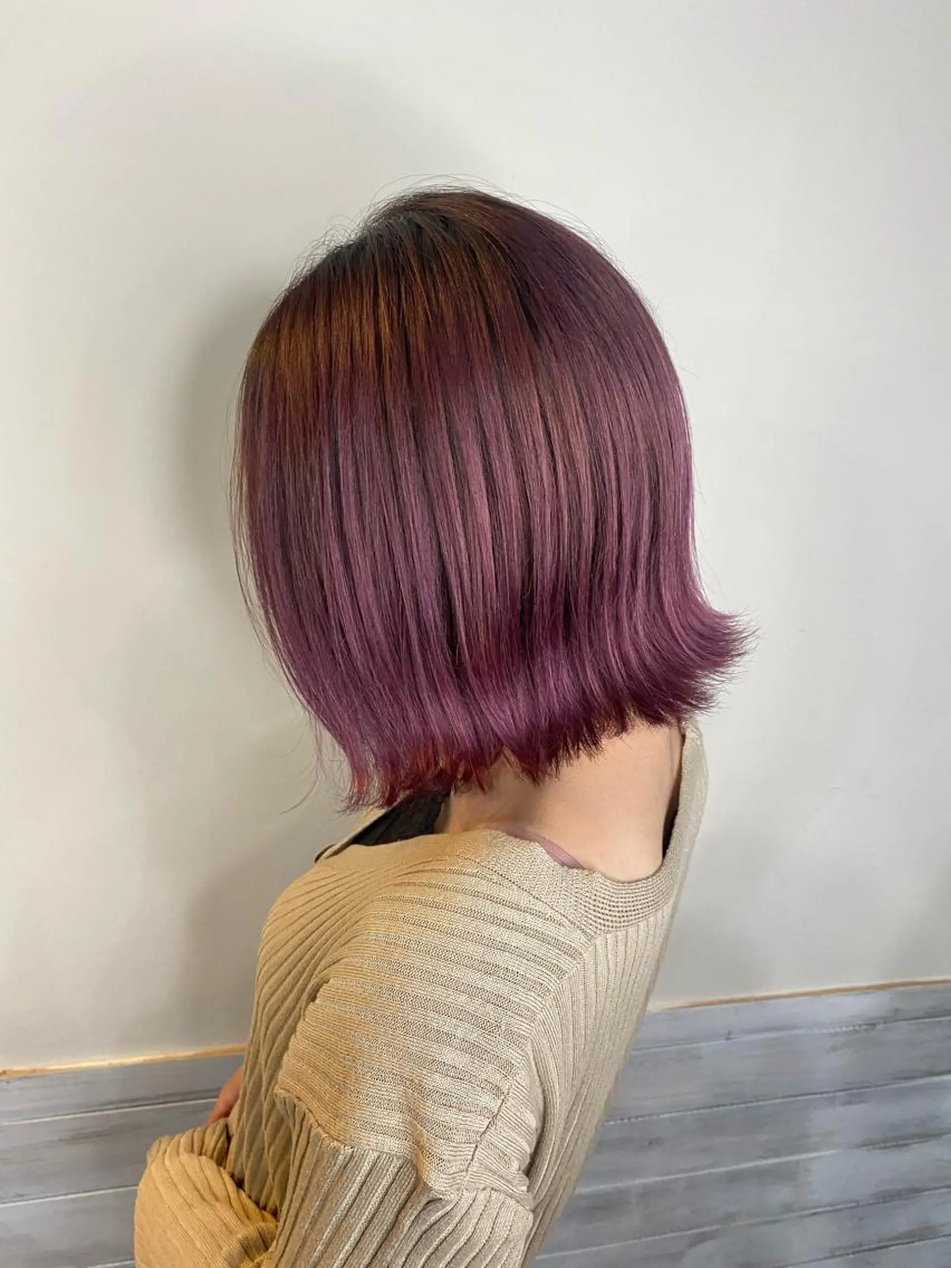 ミディアム カラー ヘアカラー 店長 奈須 雄紀のヘアスタイル