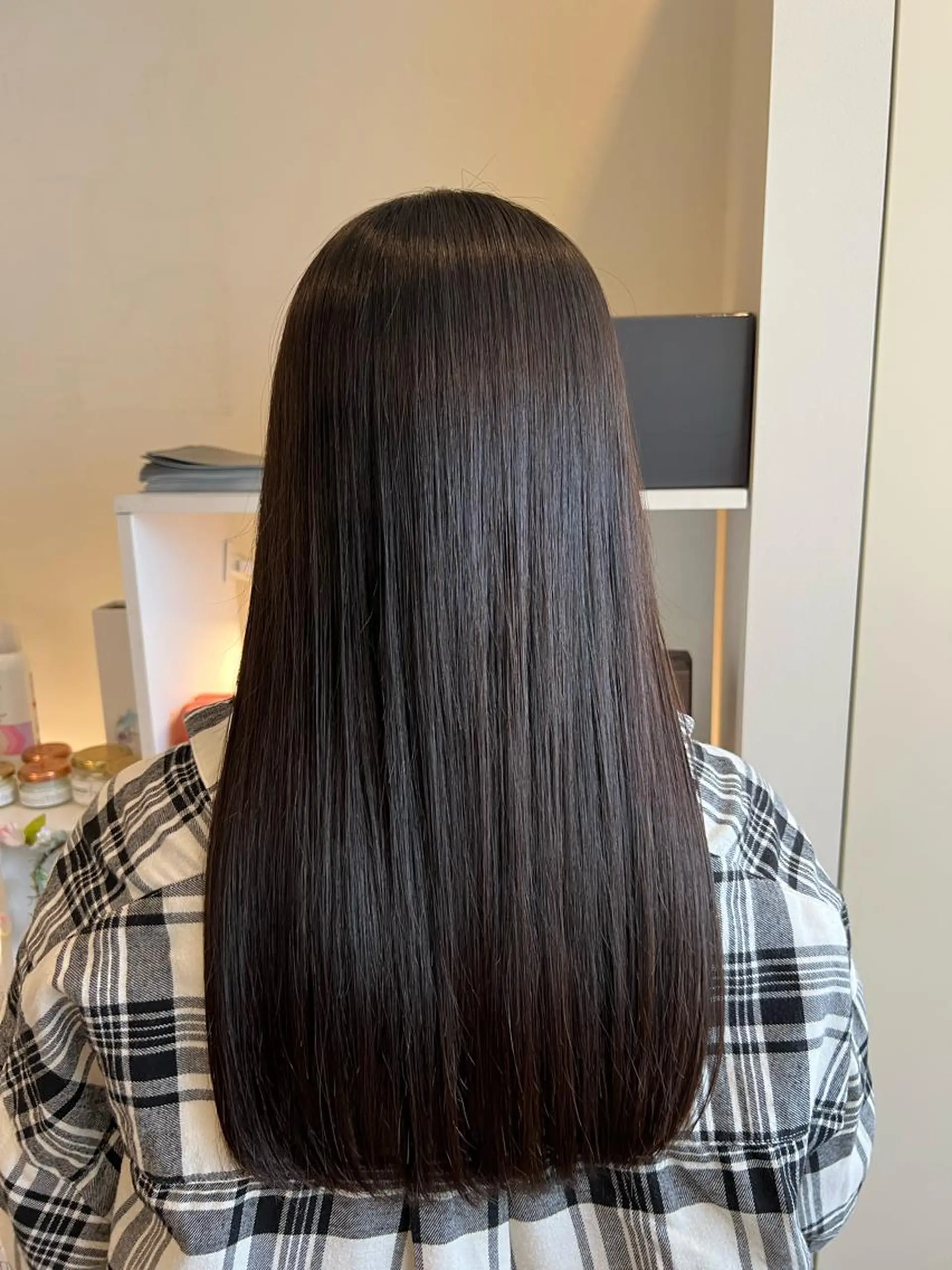 ロング パーマ カット 縮毛矯正 トリートメント 竹添 有梨沙のヘアスタイル