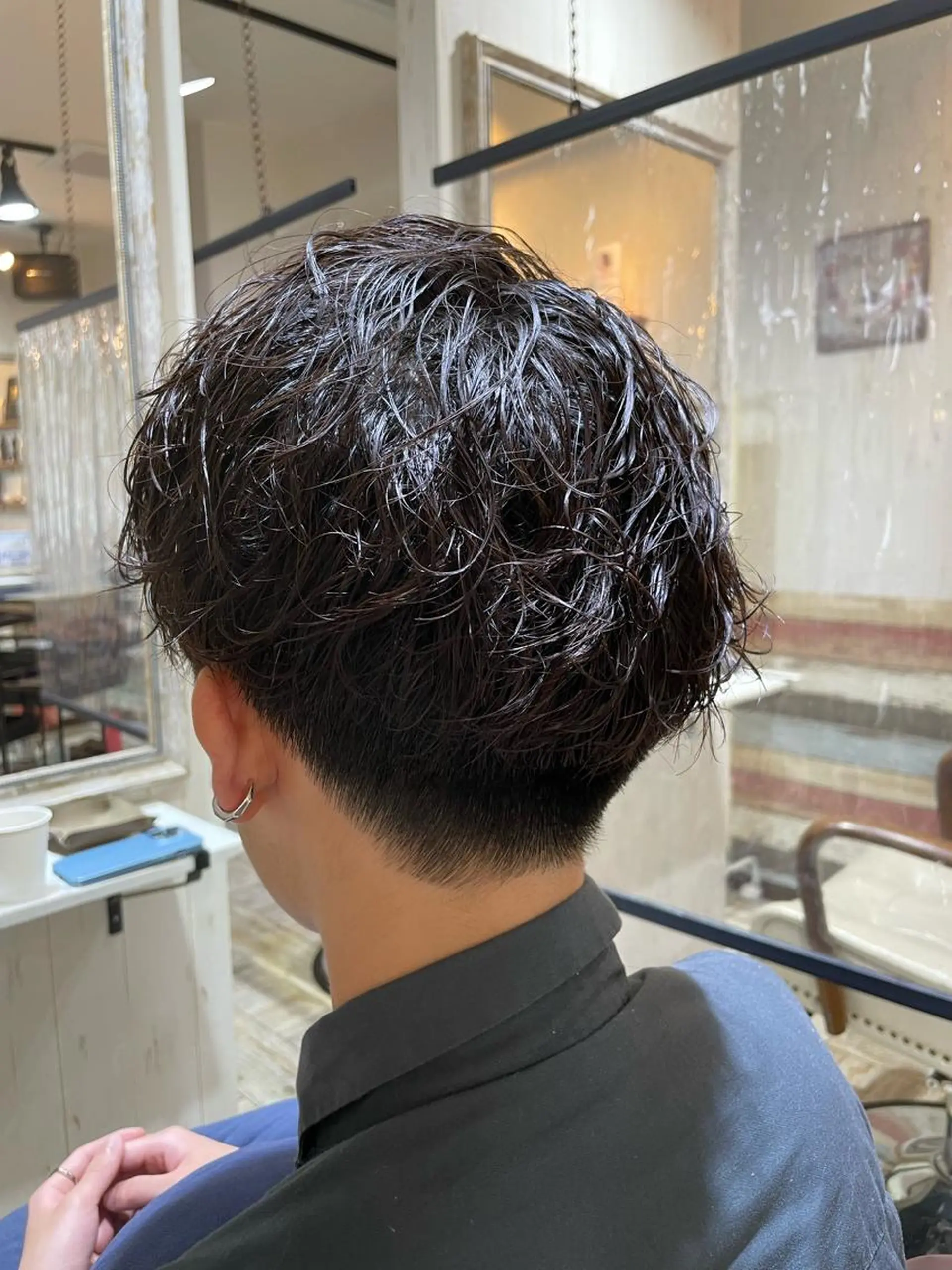 ショート メンズ カット パーマ ヘッドスパ 西山竜一 /大人ナチュラルのヘアスタイル