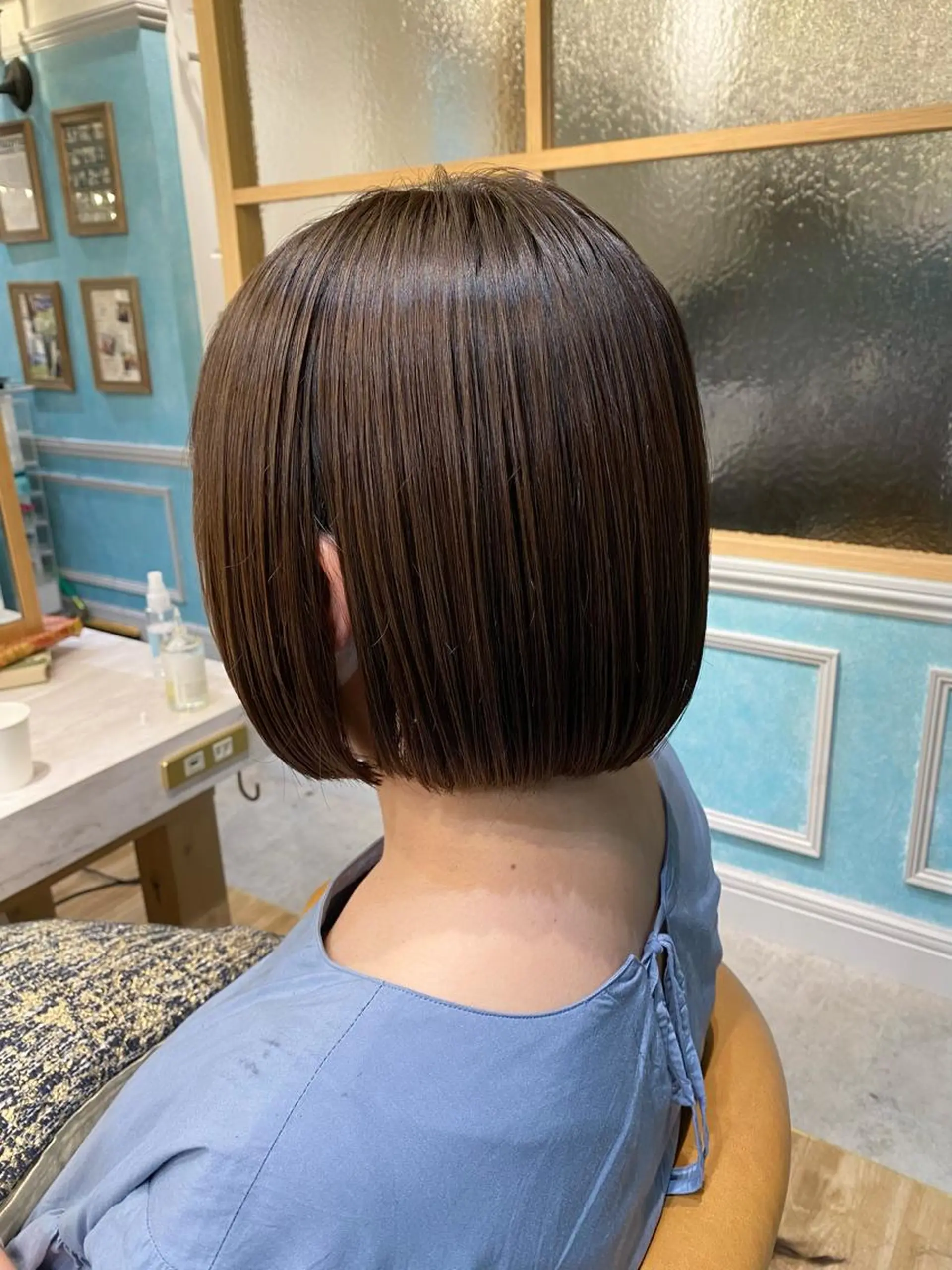 ショート ボブ 山本翔一郎 韓国顔周りレイヤーのヘアスタイル