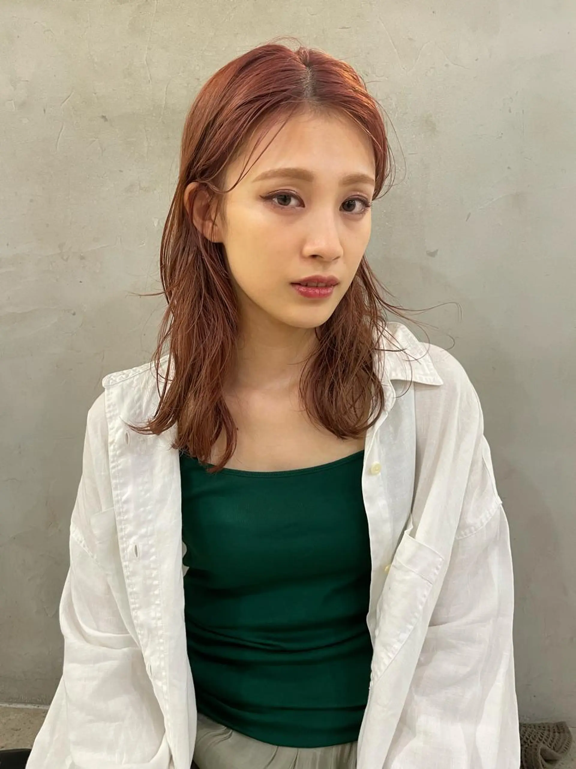 ロング カラー ヘアアレンジ 小顔レイヤー×コンパ クトボブ/林隆平のヘアスタイル